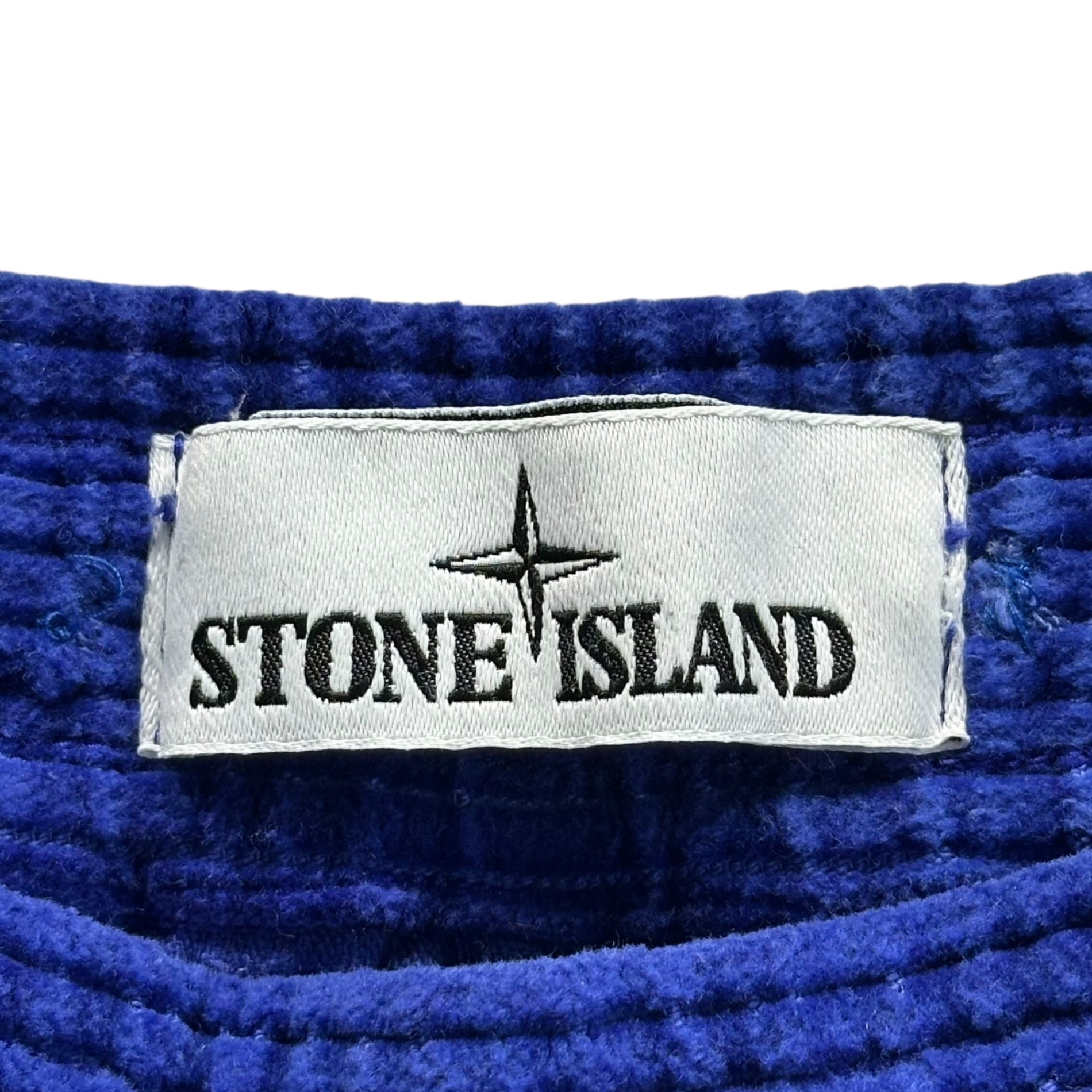 STONE ISLAND(ストーンアイランド) Corduroy Big Pocket Trainer Pants コーデュロイ ビッグポケット トレーナー パンツ 751530811 W32 ブルー