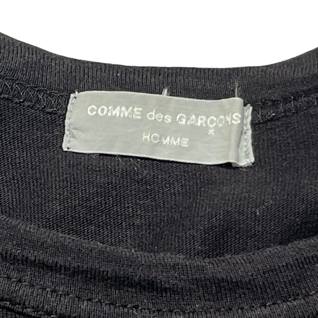 COMME des GARCONS HOMME(コムデギャルソンオム) 80's old logo long sleeve cutsaw 80年代  オールドロゴ 長袖Tシャツ HT-110010 FREE(表記無し) ブラック AD1988