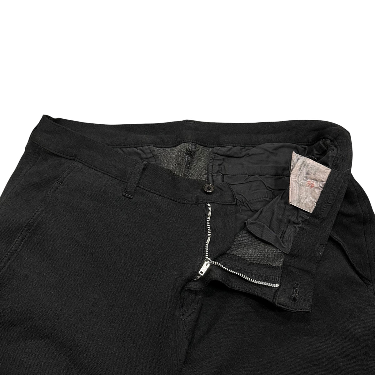 COMME des GARCONS HOMME(コムデギャルソンオム) 2005AW Garment-Dyed Polyester Pants ポリエステル 製品染め ストレート パンツ HP-P003 L ブラック AD2005