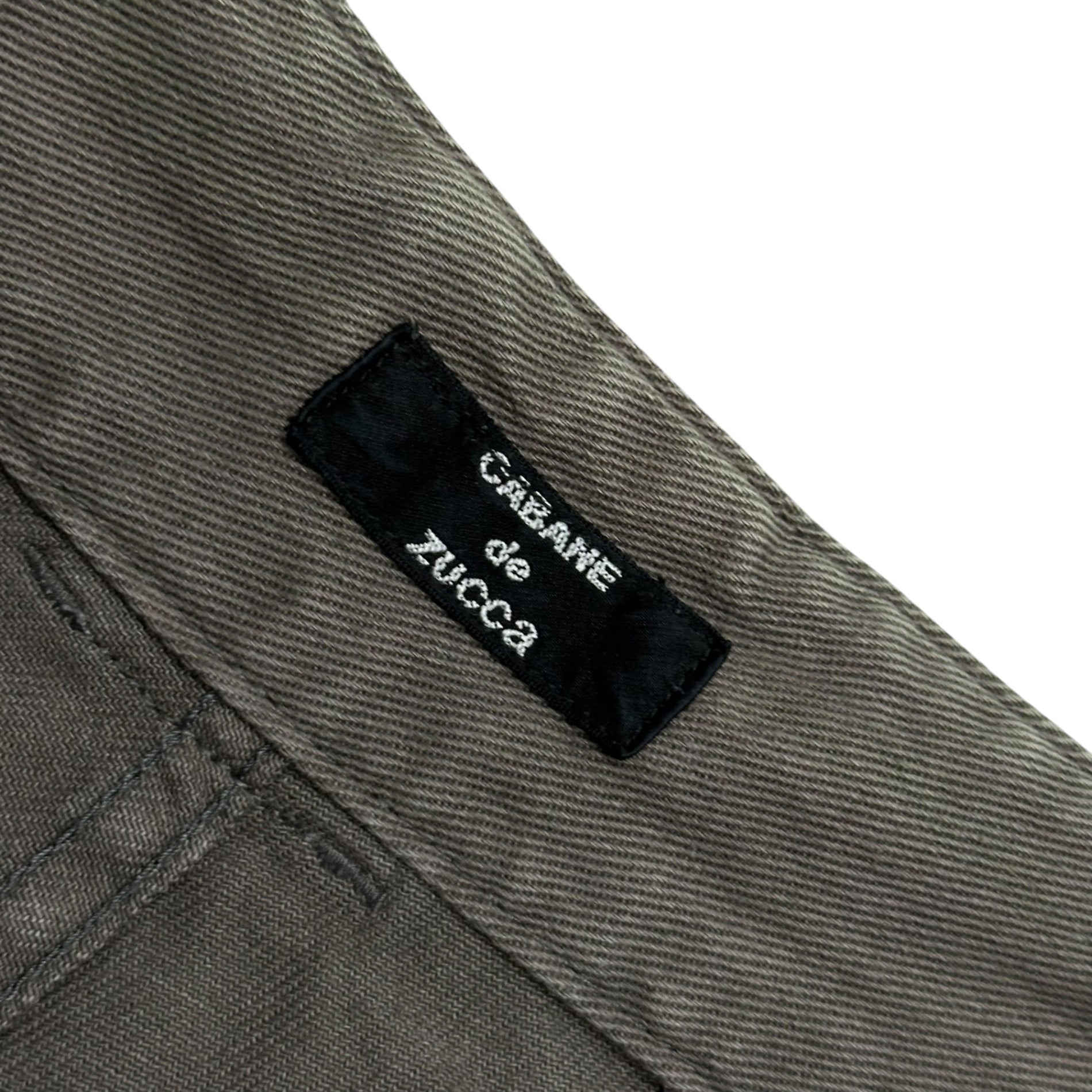 CABANE de zucca(カバンドズッカ) 2004SS  Cargo pants カーゴ パンツ CZ42FF531 S カーキ 00's