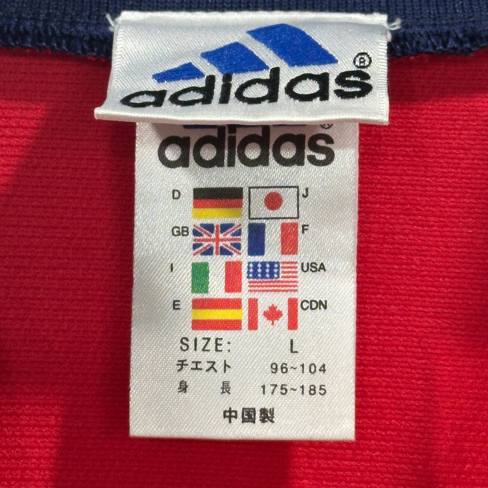 adidas(アディダス) 00's Game Shirt ゲームシャツ ユニフォーム Ｌ レッド