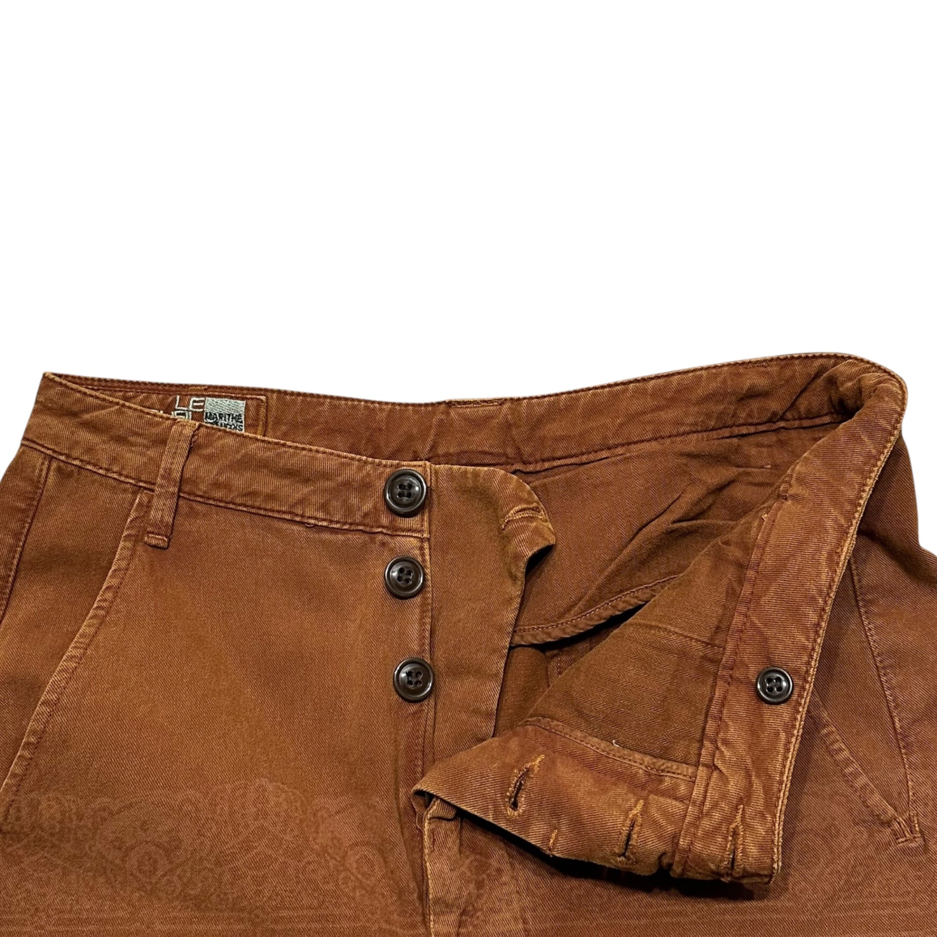 MARITHE FRANCOIS GIRBAUD(マリテフランソワジルボー) 00's Graphic Print Cargo Pocket Pants グラフィック プリント カーゴ ポケット パンツ M5-2015 M ブラウン Y2K
