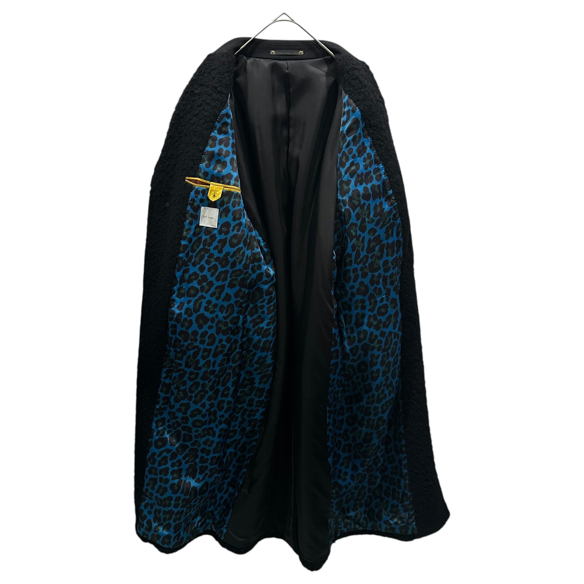 PAUL SMITH(ポールスミス) 2019AW Side-Belt Boa Chester Coat サイド ベルト ボア チェスター コート PF-IS-71439 L ブラック×ブルー 648T
