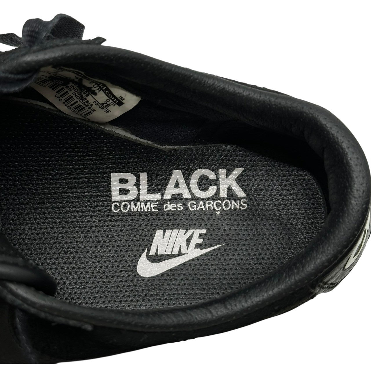 BLACK COMME des GARCONS×NIKE(ブラックコムデギャルソン×ナイキ) Nike SB Blazer Low "Black" ブレザー ロー 633699-009 26cm ブラック コラボ ローカット スニーカー