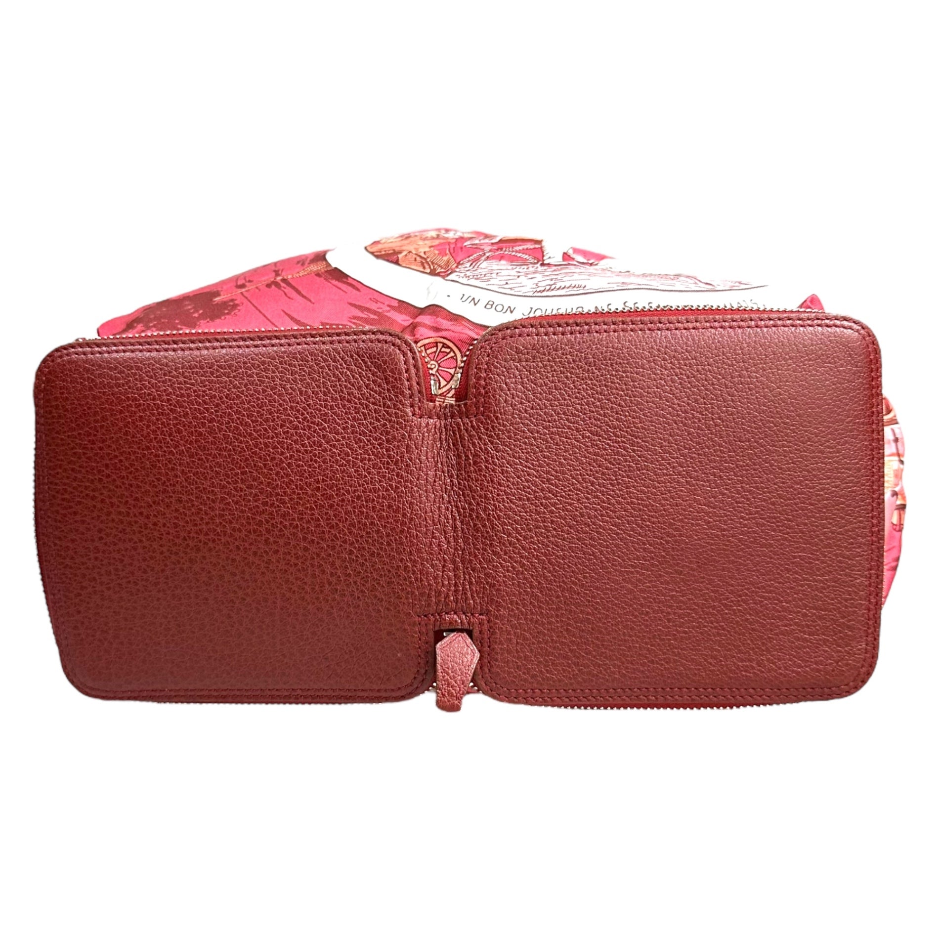 HERMES(エルメス) ”JEU DES OMNIBUS ET DAMES BLANCHES”  Silky Pop オムニバスと白い貴婦人のゲーム シルキーポップ ルージュアッシュ ブッフルスキッパー エコバッグ トートバッグ 折り畳み