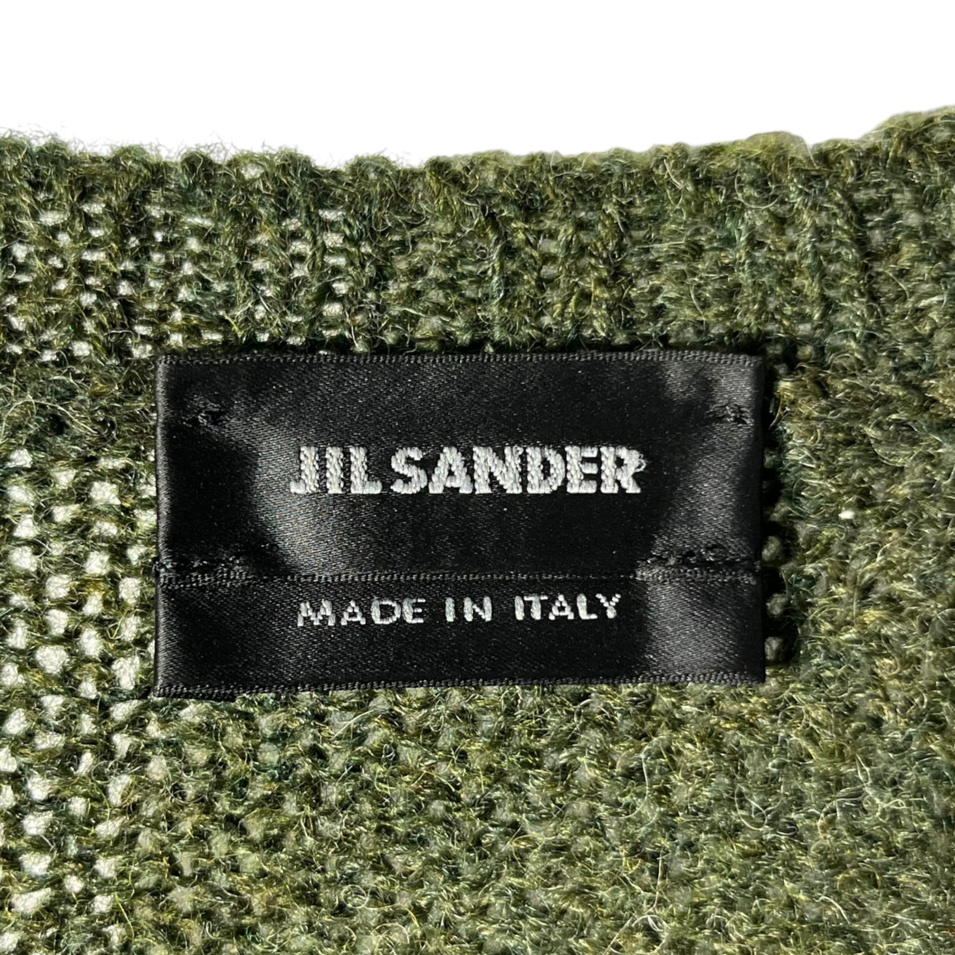 JIL SANDER(ジルサンダー) 16AW Basic crew neck wool knit ベーシック クルーネック ウール ニット JSMI751045 46(S) グリーン