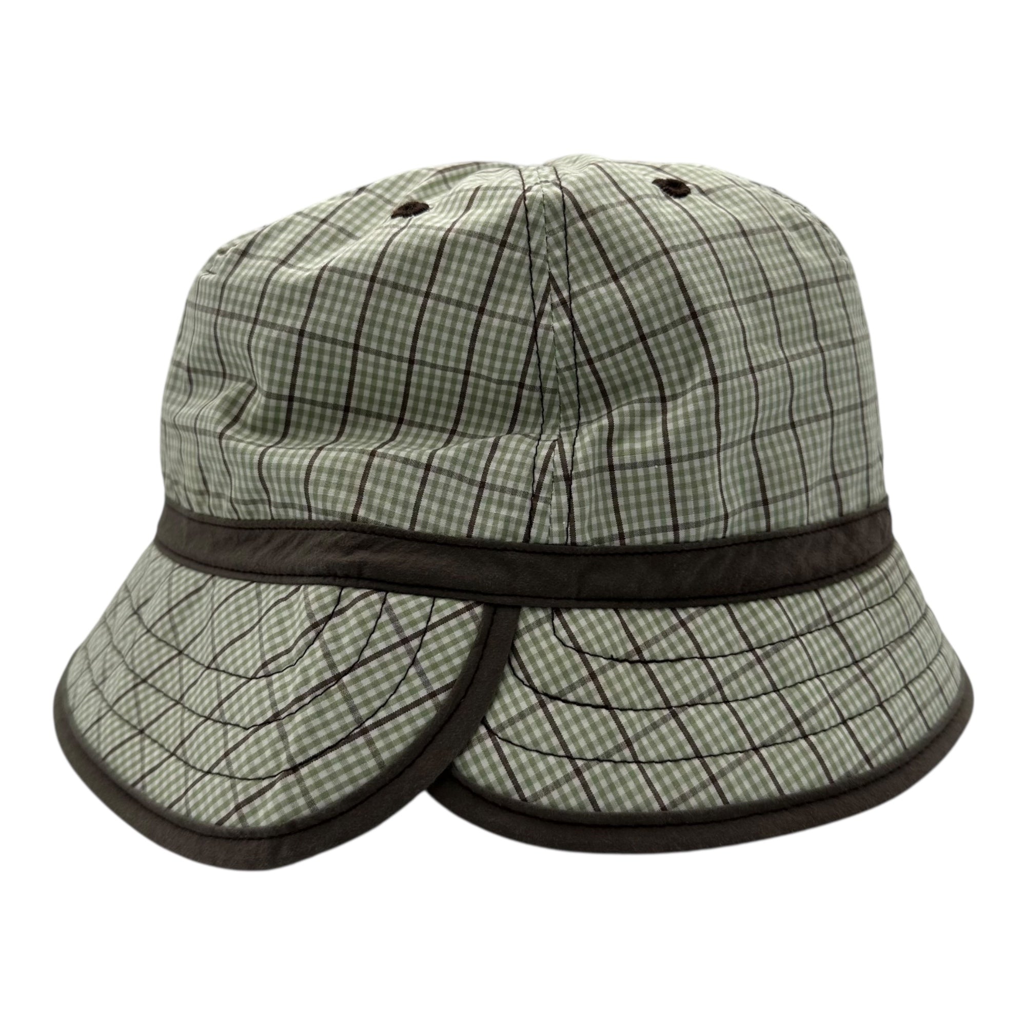 rajabrooke(ラジャブルック) 3PANEL HAT スリー パネル ハット グリーン×ブラウン