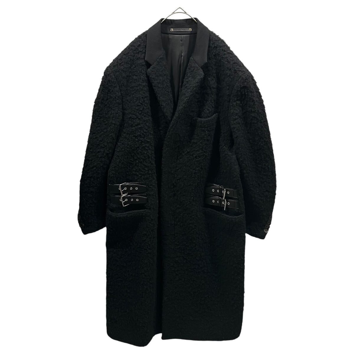 PAUL SMITH(ポールスミス) 2019AW Side-Belt Boa Chester Coat サイド ベルト ボア チェスター コート PF-IS-71439 L ブラック×ブルー 648T
