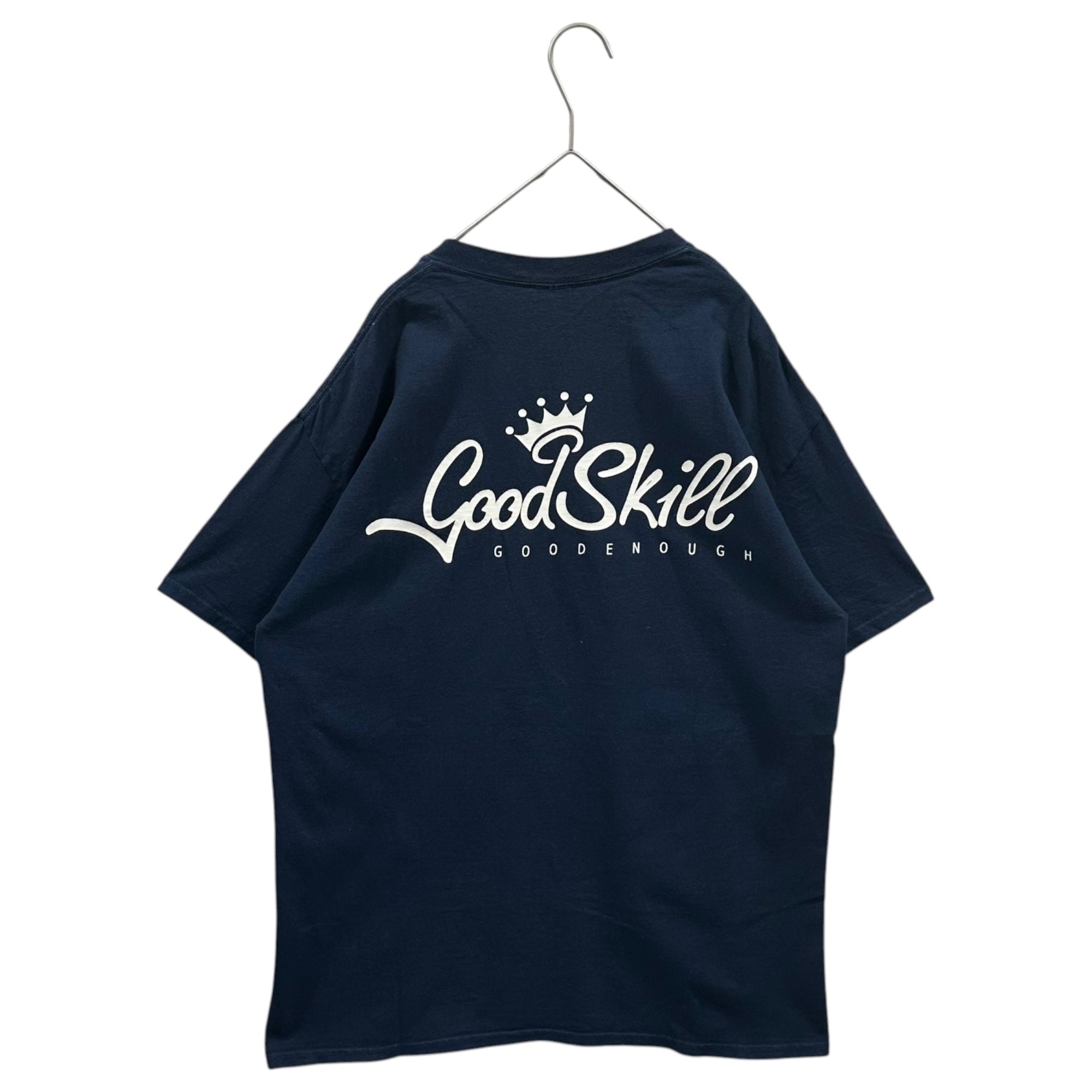 GOODENOUGH(グッドイナフ) 1周年記念 "DOODSKILL" Tee クラシック ロゴ Tシャツ L ネイビー