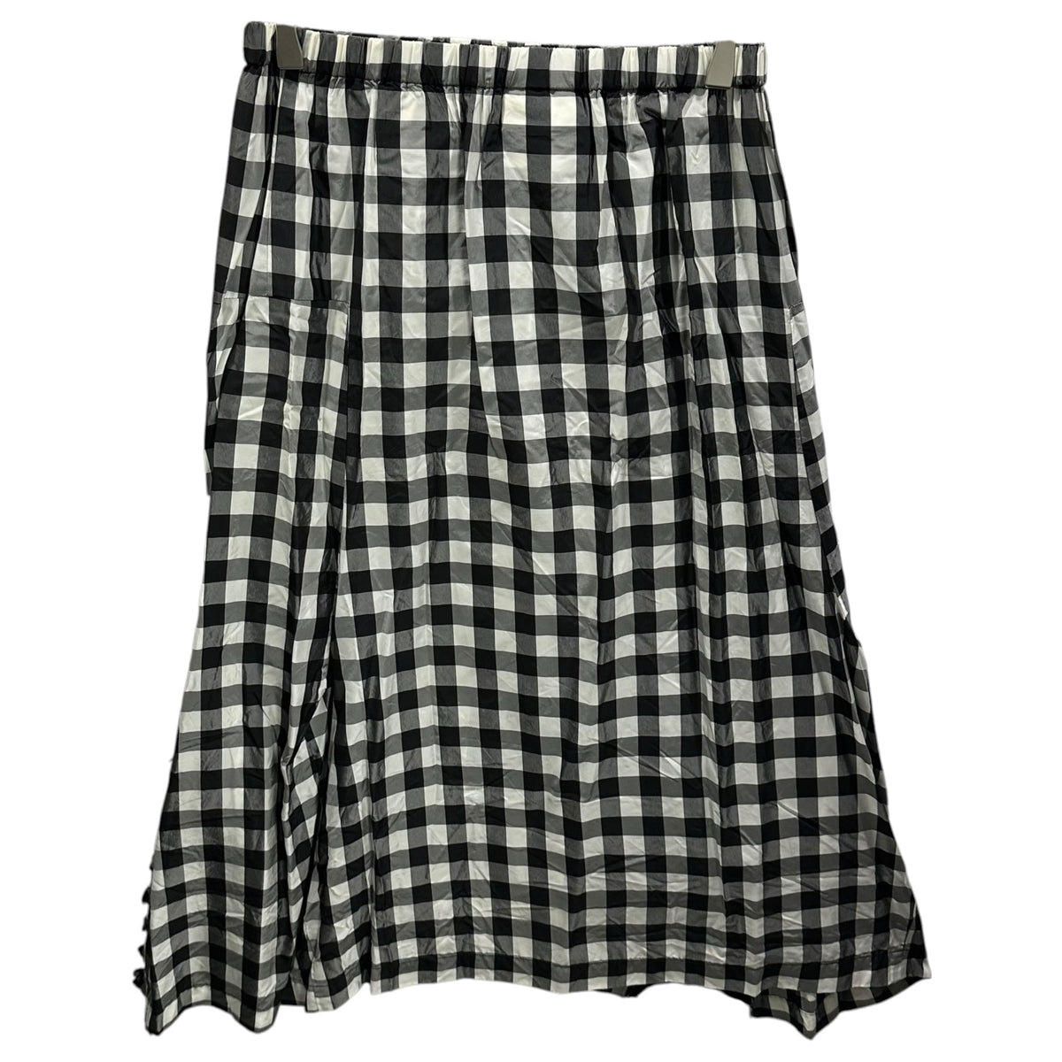 robe de chambre COMME des GARCONS(ローブドシャンブルコムデギャルソン) 2000's Gingham Check Jacket & Slit Flare Skirt ギンガムチェック ジャケット スリット フレア スカート セット TOPS:RB-040280 BOTTOMS:RS-040350 FREE ホワイト×ブラック AD2000 00s アーカイブ セット販売