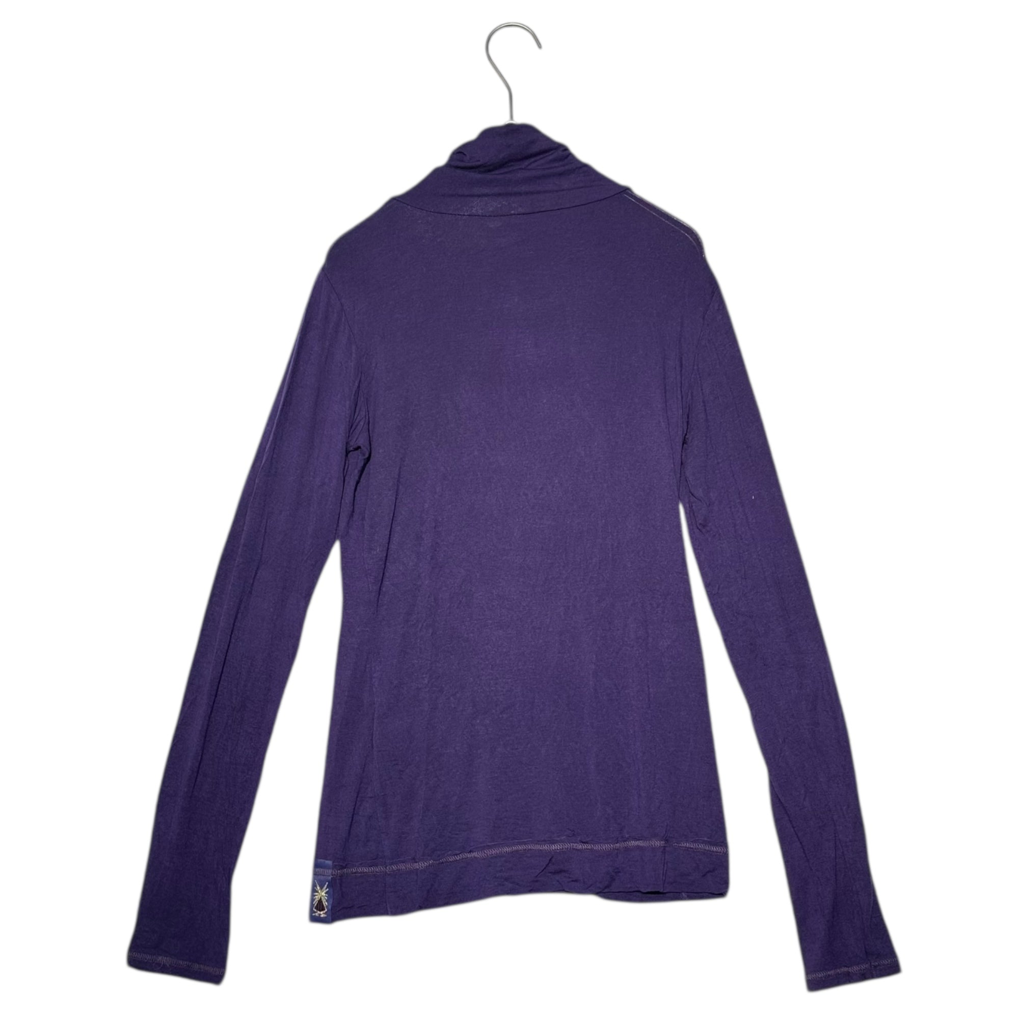 MARITHE FRANCOIS GIRBAUD(マリテフランソワジルボー) 00's Turtleneck Long-Sleeve Knit Top タートルネック 長袖 カットソー F7-6422 S パープル Y2K