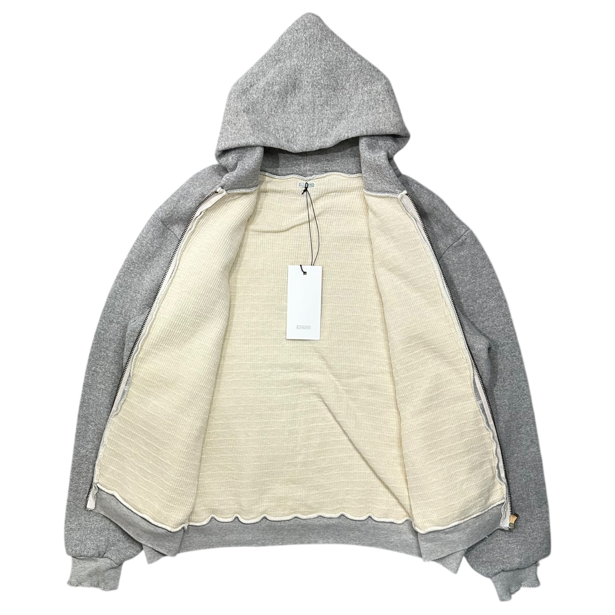 A.PRESSE(アプレッセ) 25SS Vintage Zip Sweat Hoodie ヴィンテージ ジップ パーカー 25SAP-05-09K 2 グレー