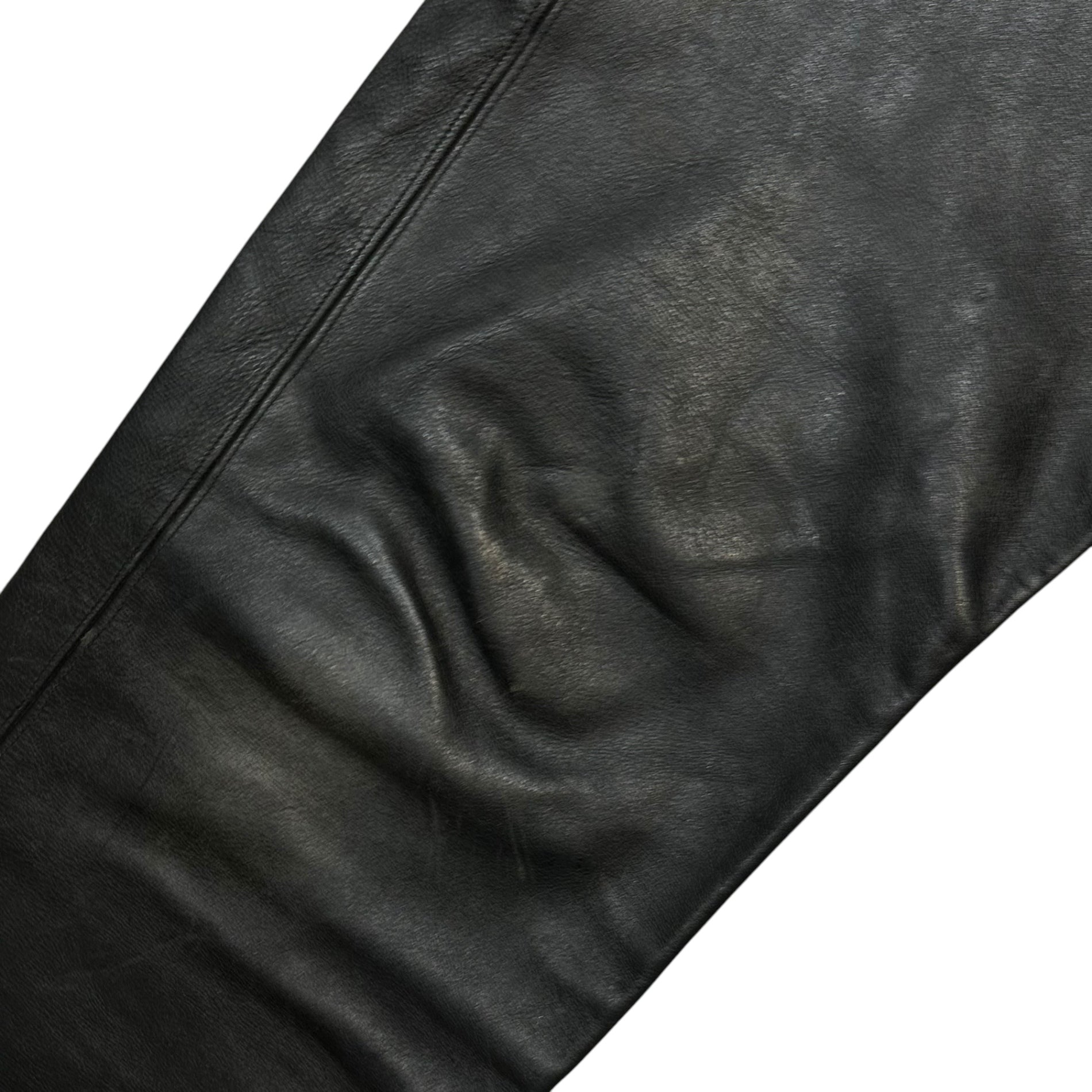 VINTAGE(ヴィンテージ) TALON Zip 3-Pocket Leather Biker Pants 3ポケット レザー バイカー パンツ 32 ブラック