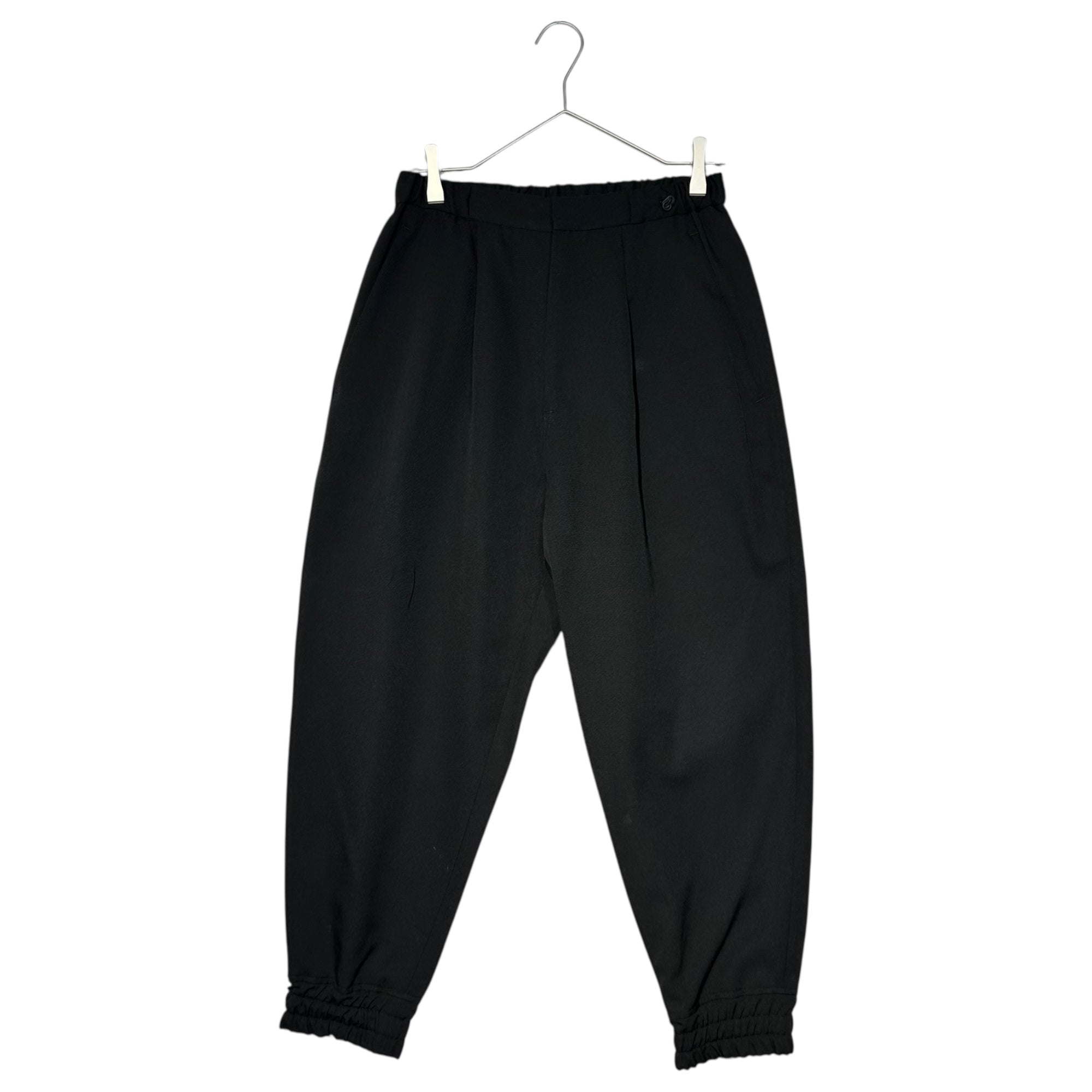 Dulcamara(ドゥルカマラ) ”YOSOIKI” SET UP よそいき ルーズ ダブル ジャケット / 1タック ルーズ テーパード パンツ セットアップ 0 ブラック スーツ 上下 ウール