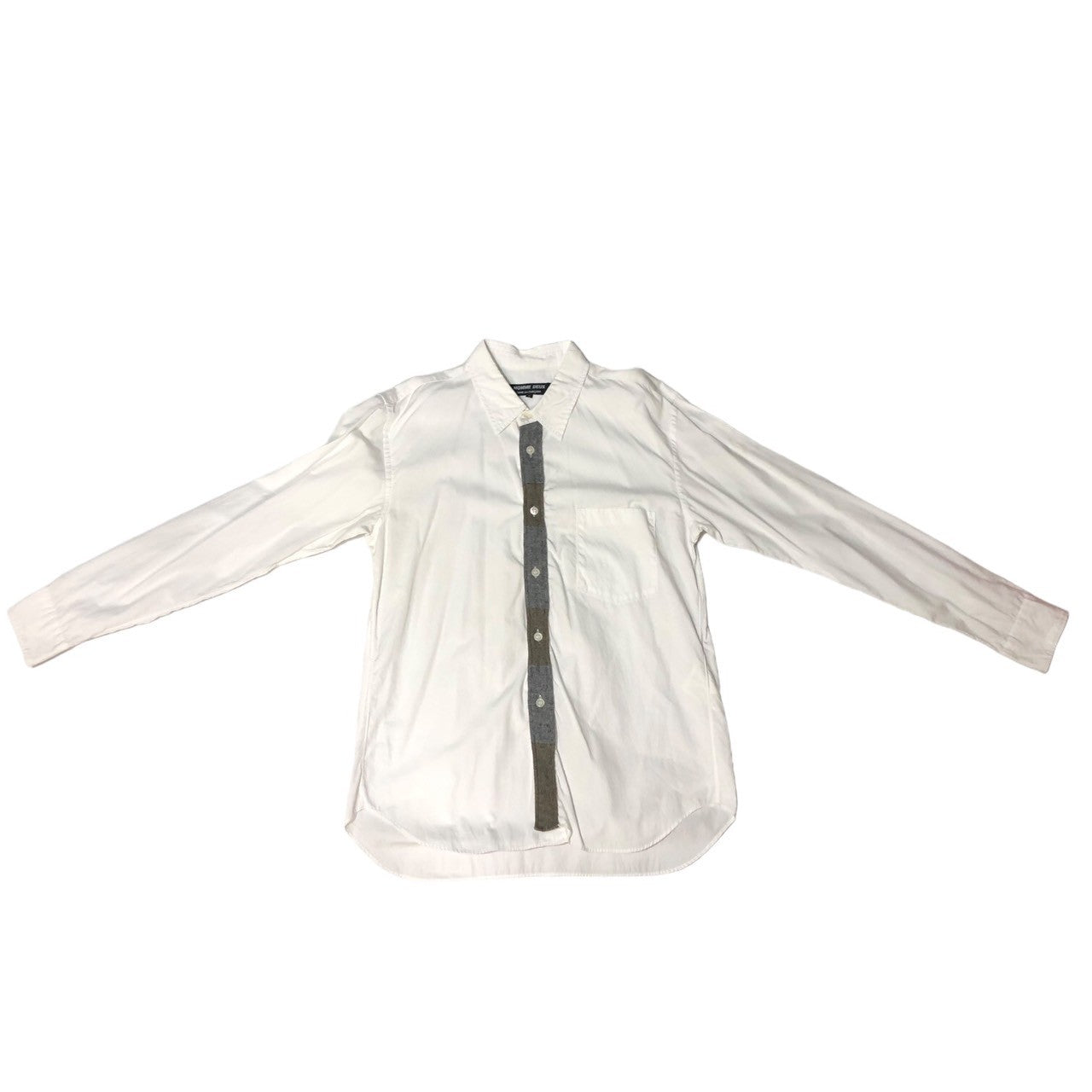COMME des GARCONS HOMME DEUX(コムデギャルソンオムドゥ) 16SS  center wool shirt センターウールシャツ DQ-B059 S ホワイト AD2015