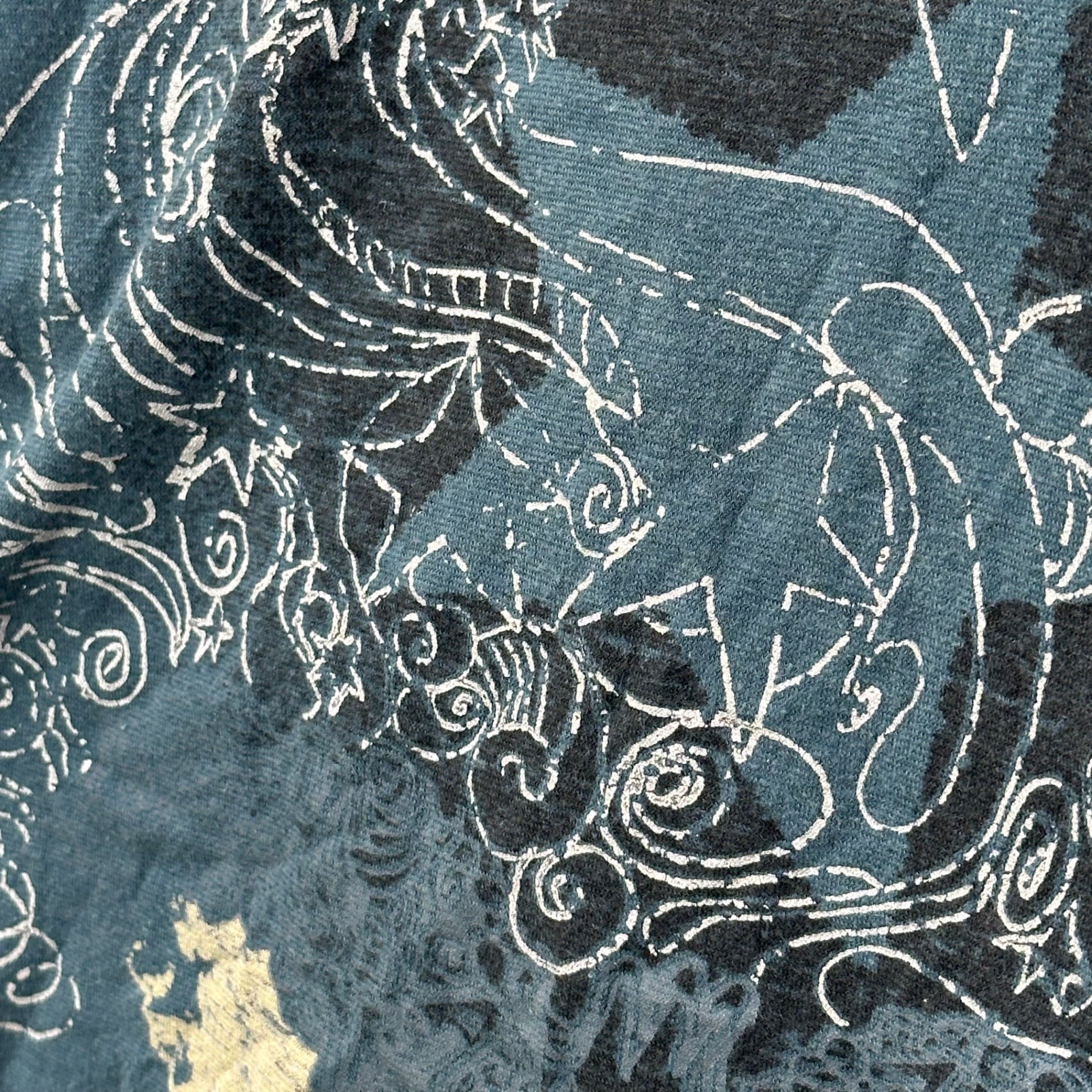 MARITHE FRANCOIS GIRBAUD(マリテフランソワジルボー) 00's Graphic L/S T-Shirt グラフィック 長袖 Tシャツ M7-6335 M グレーブルー Y2K カットソー