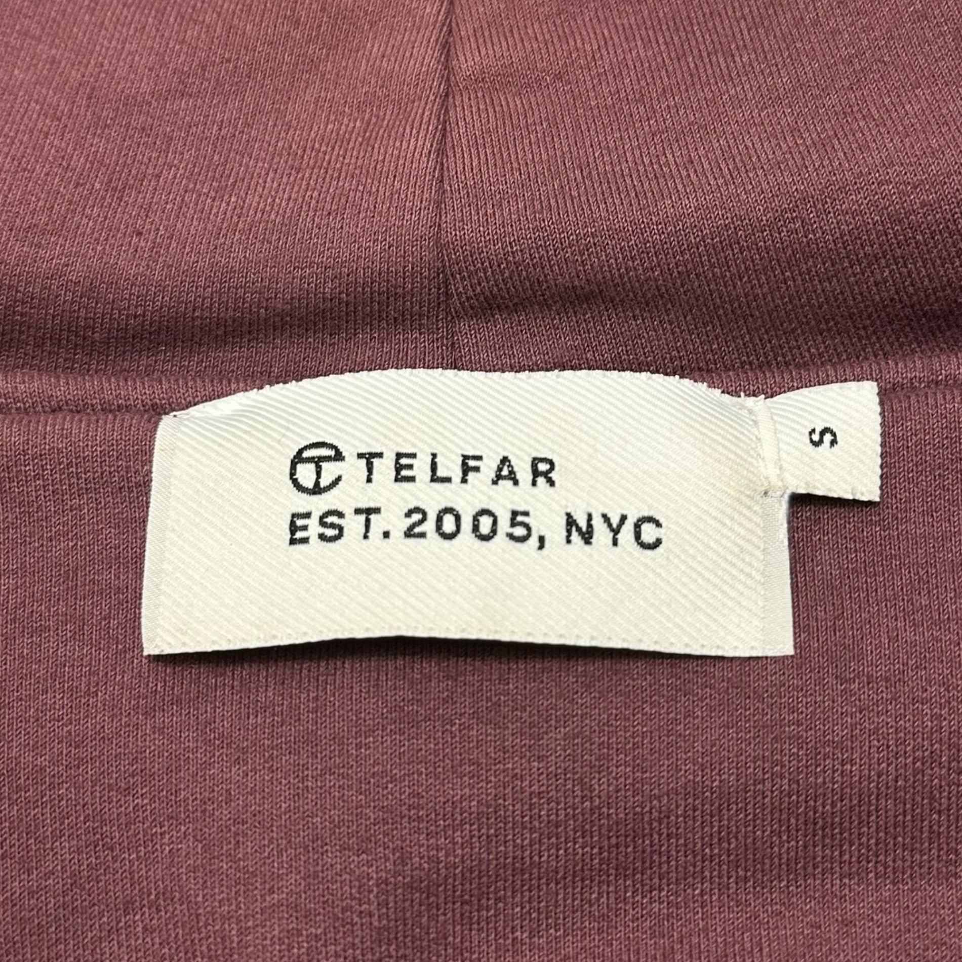 TELFAR(テルファー) Insulated Docking Zip-Up Hoodie 中綿 ドッキング ジップアップ パーカー フーディ fw20-pf-03-0xbl FREE バーガンディ×ブルー