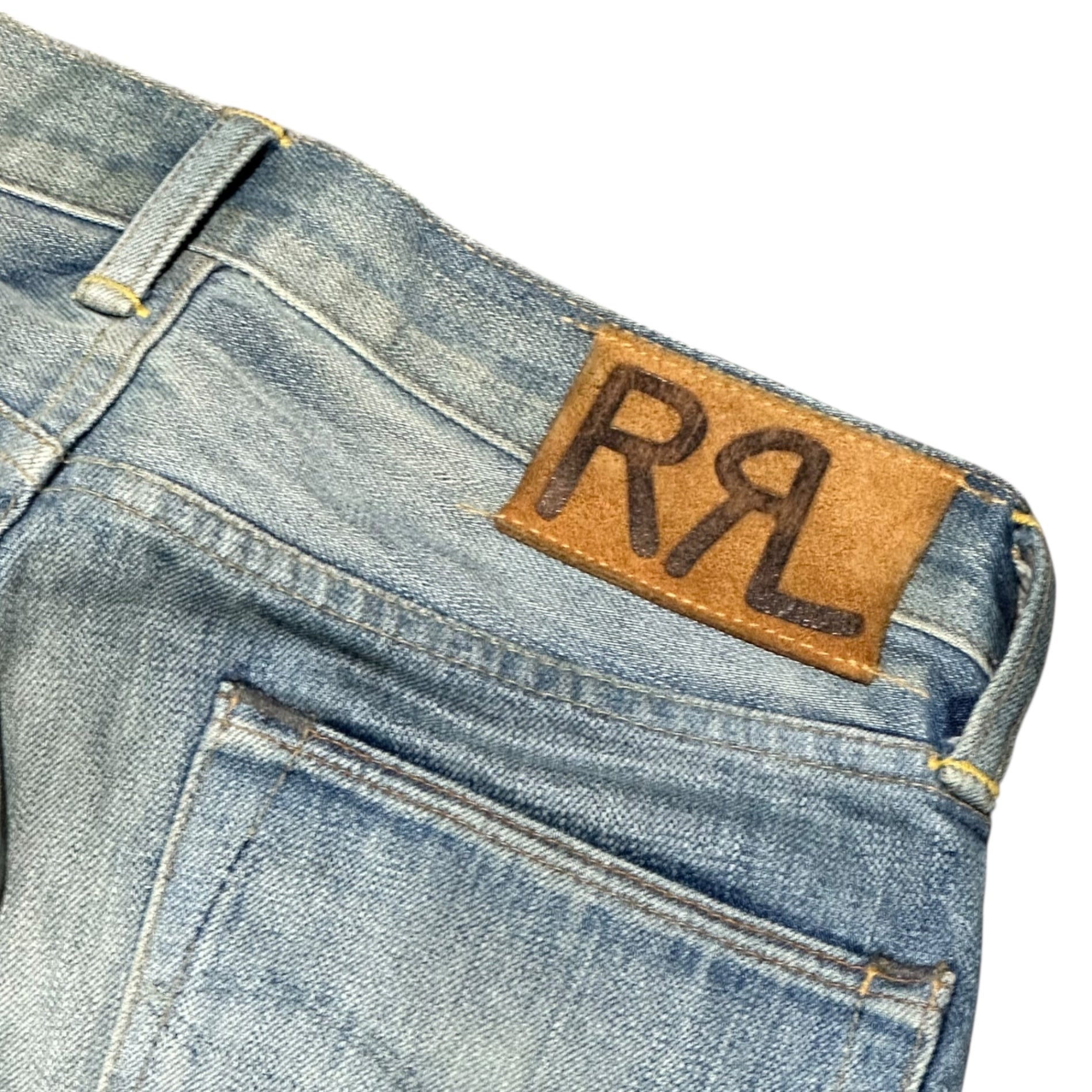 RRL(ダブルアールエル) LOW STRAIGHT JEANS ”SPRING CREEK 2”  ロー ストレート ジーンズ W28 L32 インディゴ ヴィンテージ加工 デニム パンツ