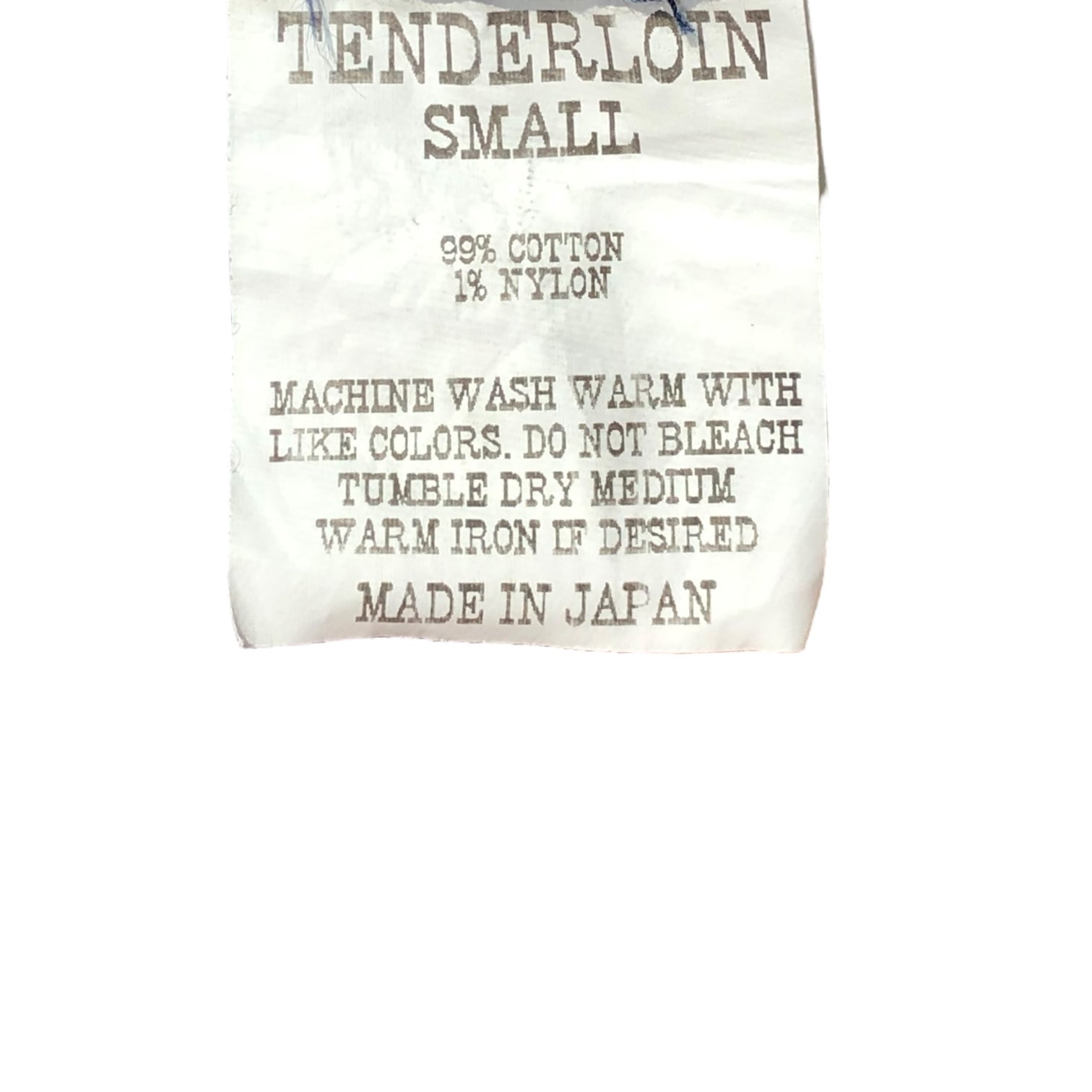 TENDERLOIN(テンダーロイン) T-G.S SHT SO ワッペン付ストライプシャツ S ネイビー×ホワイト