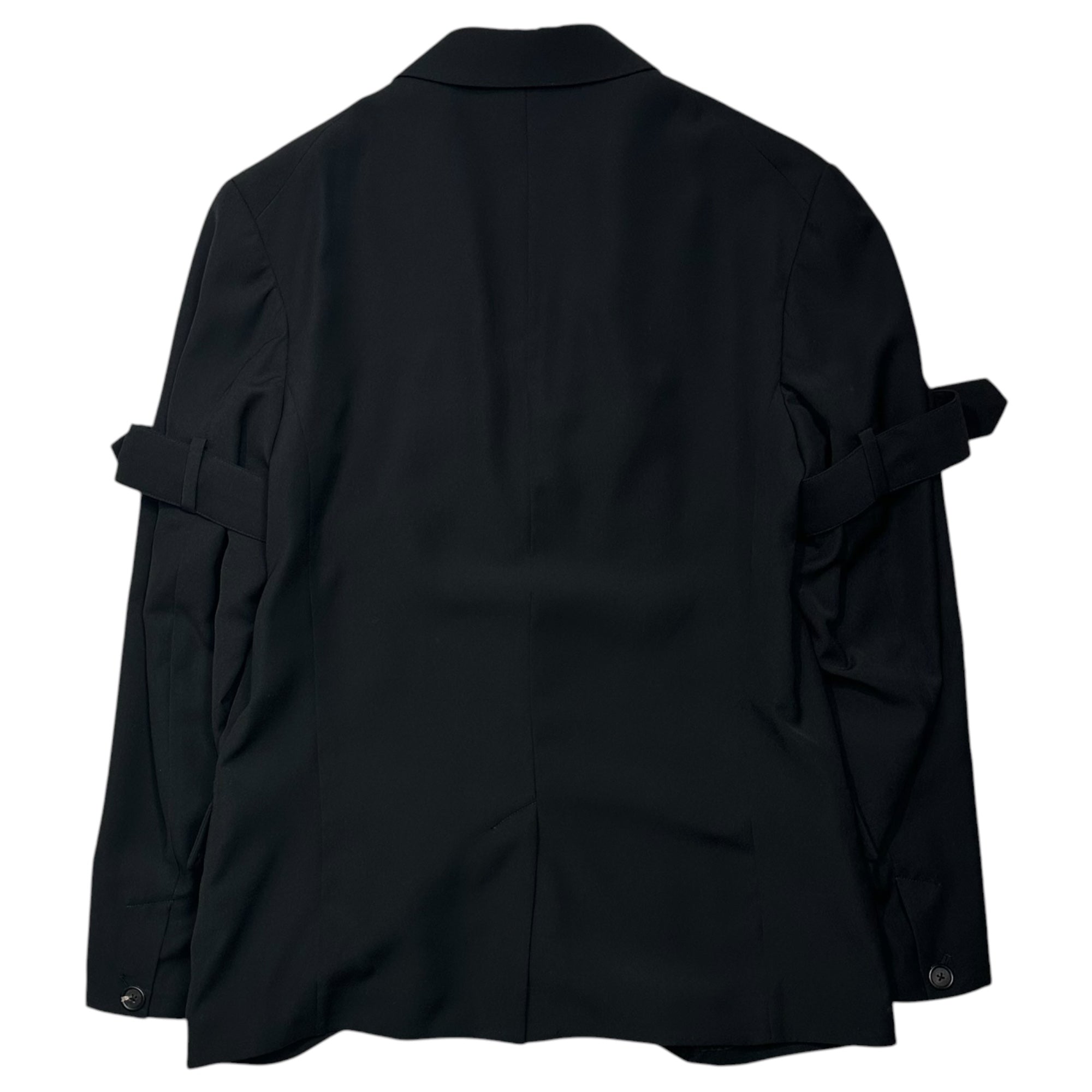 s'yte(サイト) PE/GABARDINE BELTED BANDAGE JACKET ギャバジン ベルト ボンテージ ジャケット UB-J01-901 3 ブラック ヨウジヤマモト