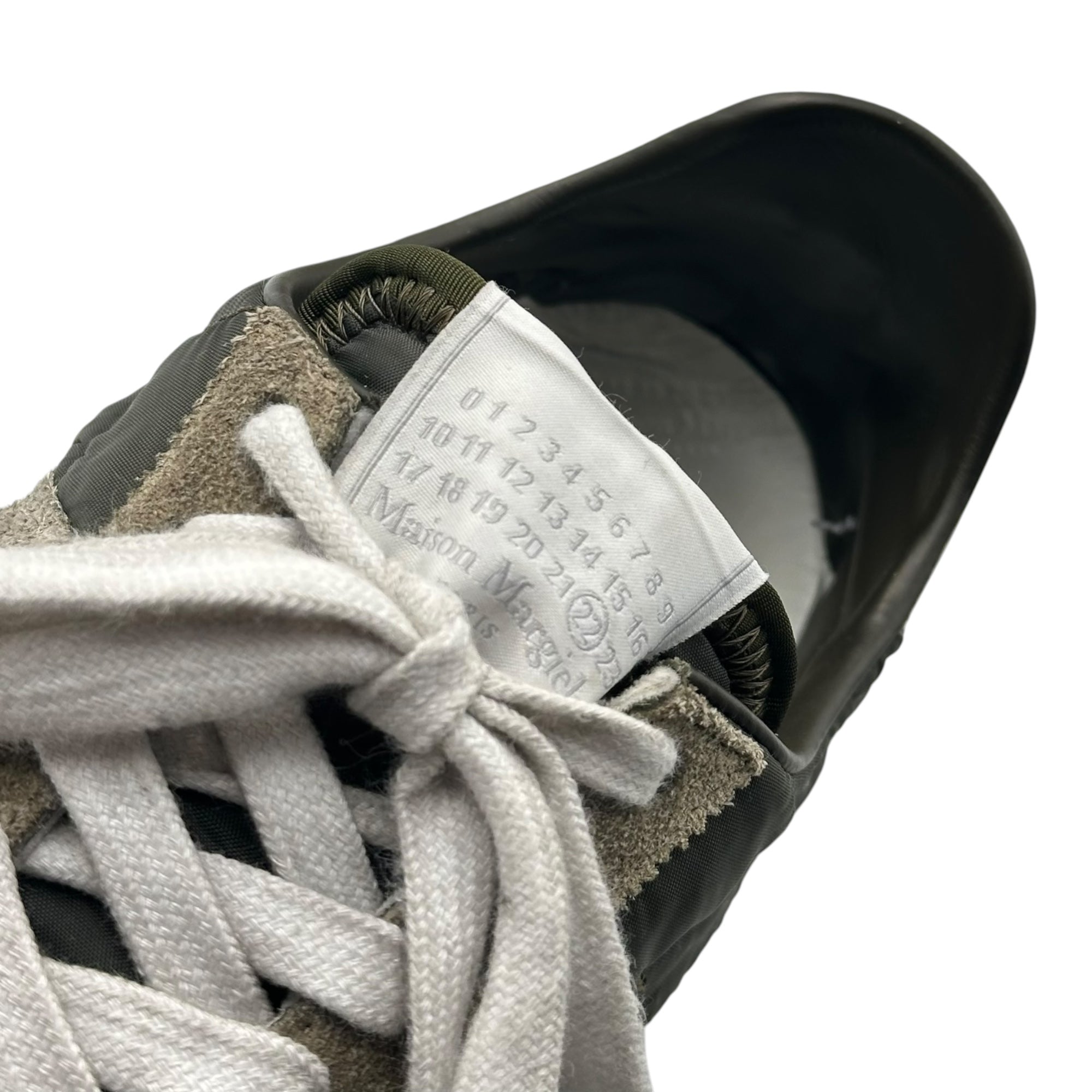 MAISON MARGIELA(メゾンマルジェラ) 25AW SPRINTERS LOW TOP スプリンターズ ローカット スニーカー S57WS0514 41 ダークグリーン×ホワイト