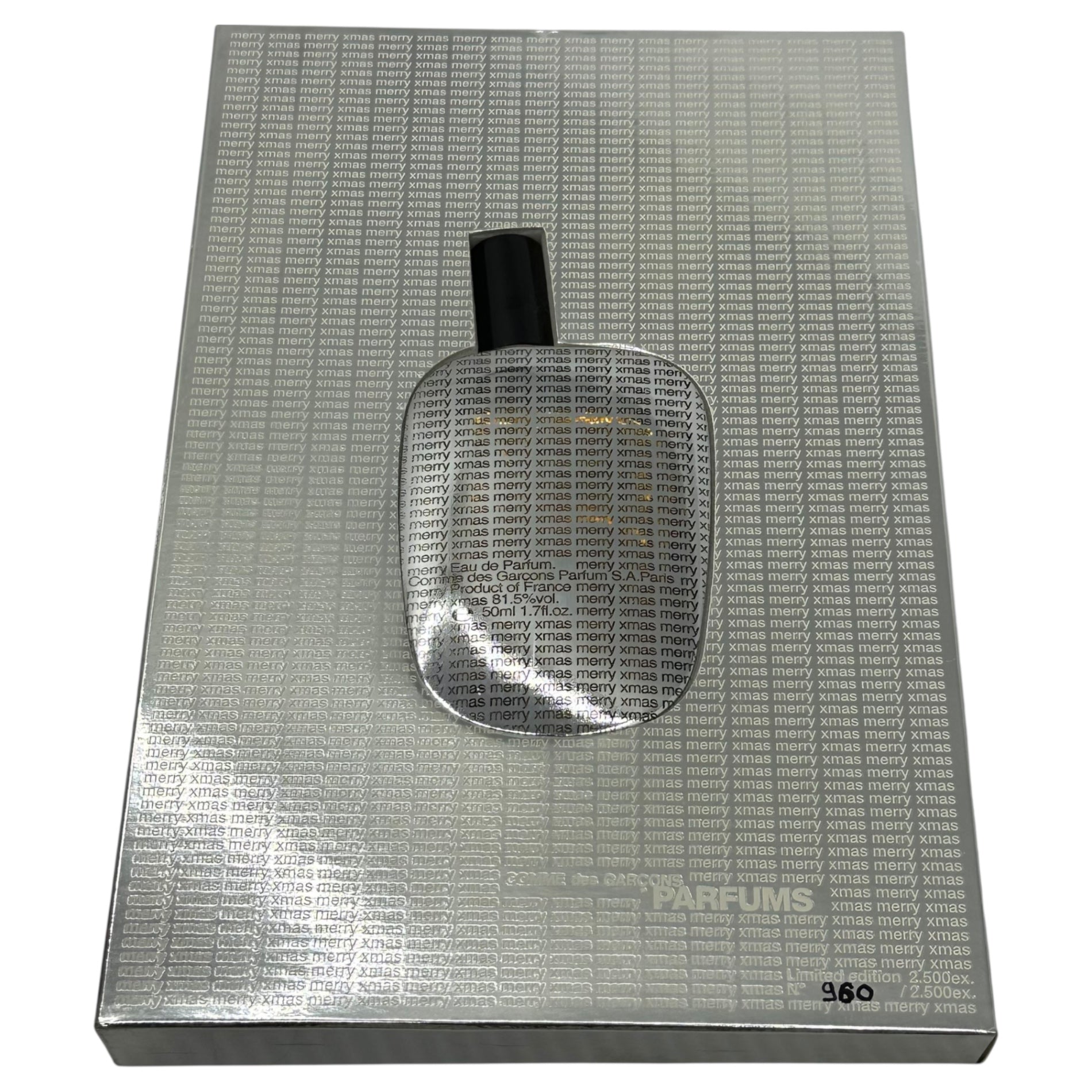 COMME des GARCONS PARFUMS(コムデギャルソンパルファム) merry xmas  Limited Edition 2.500ex. メリークリスマス リミテッド エディション 2500個限定 香水 50ml シルバー オーデパルファム
