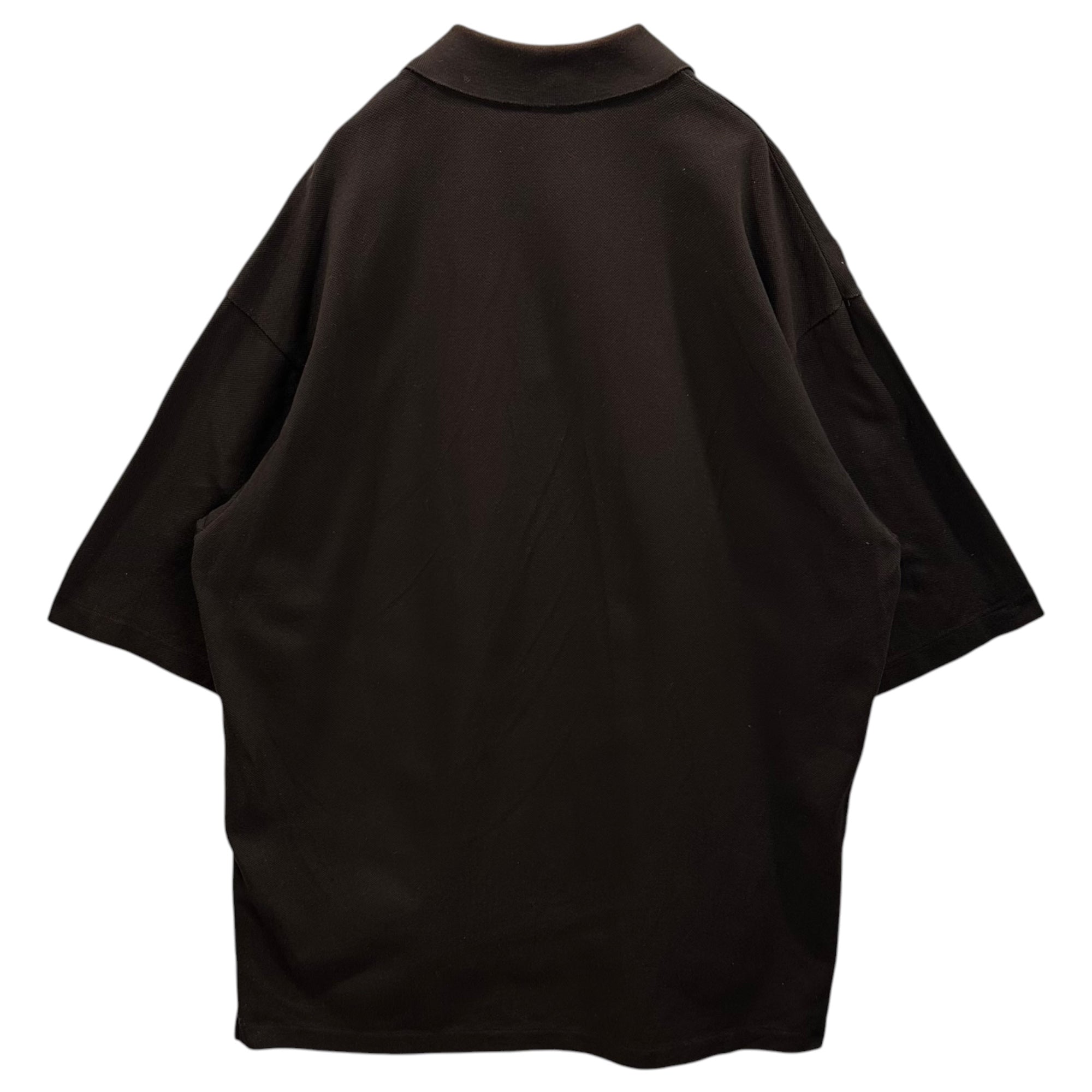 AURALEE(オーラリー) 2021SS SUPER FINE COTTON SALT SHRINK PIQUE BIG POLO スーパー ファイン コットン ソルト シュリンク ビッグ ポロシャツ A21SP01EK 4 ブラウン