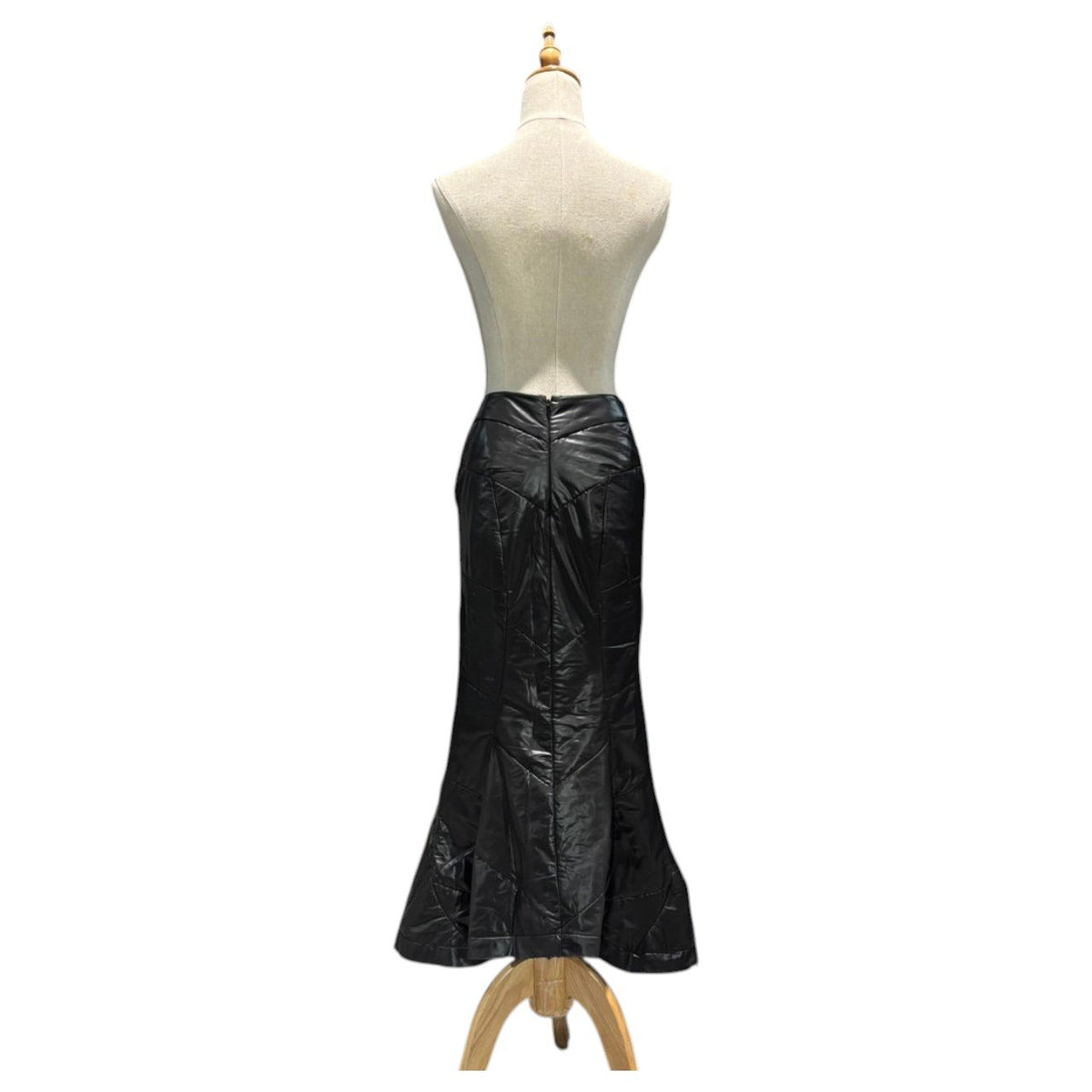 JUNYA WATANABE COMME des GARCONS(ジュンヤワタナベコムデギャルソン) 2004AW Padded Polyester Skirt 中綿 ポリ スカート JN-S080 S ブラック AD2004 00s アーカイブ