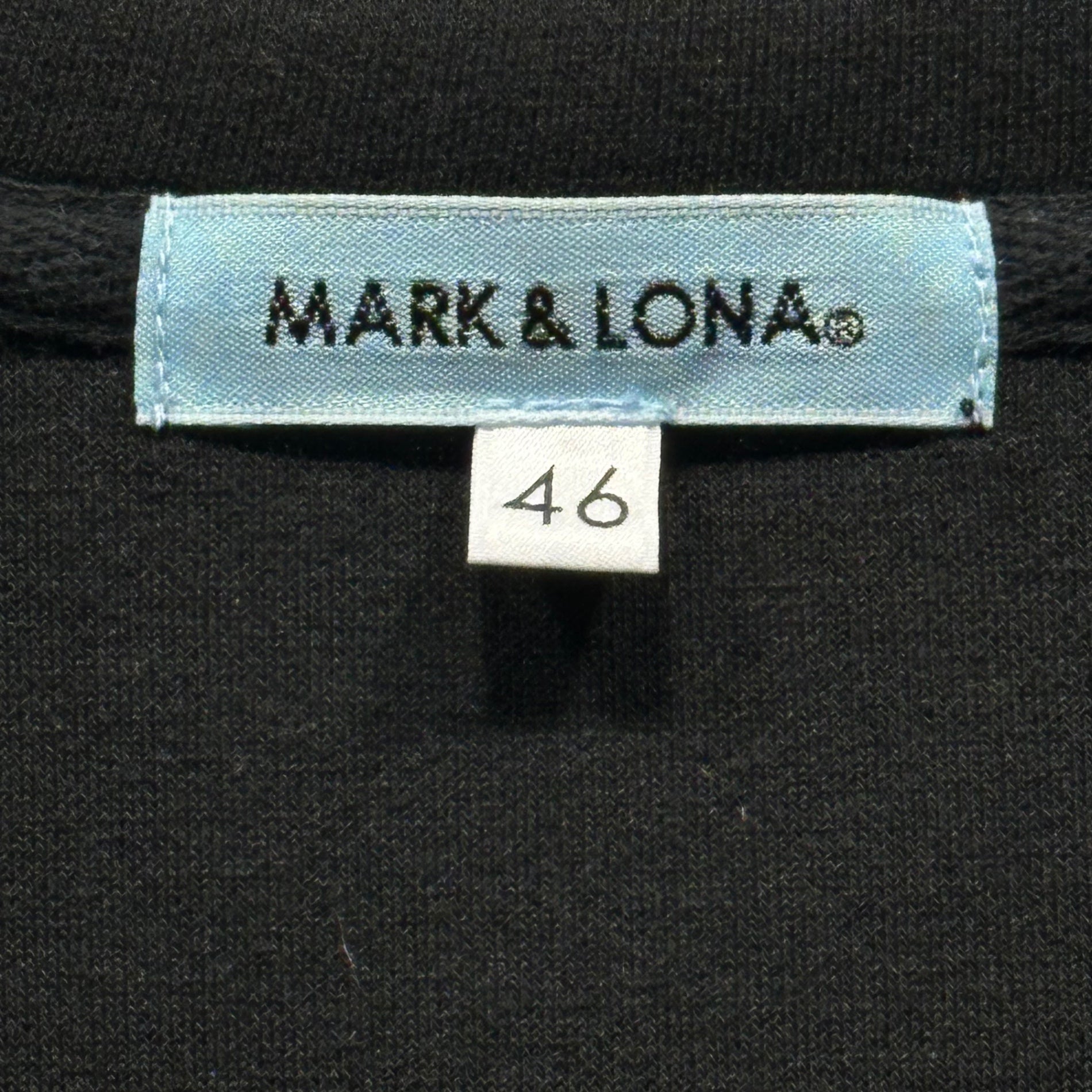 MARK ＆ LONA(マークアンドロナ) 24AW SEAGREEN SPONGE ZIP CREW シーグリーン スポンジ ジップ クルー MFM-4C-AD02 46 ブラック ゴルフ