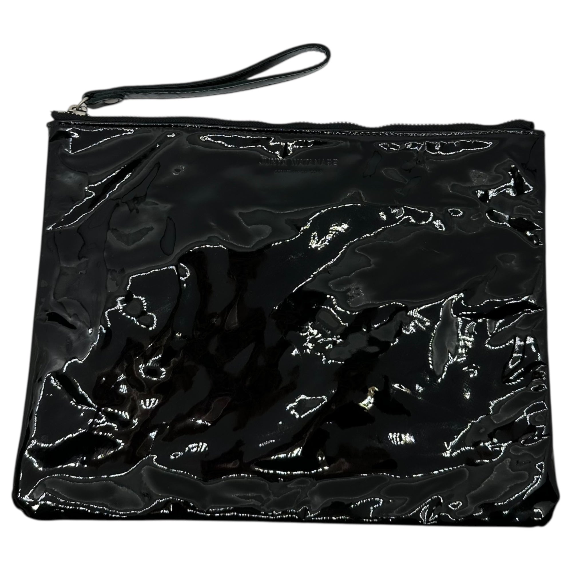 COMME des GARCONS JUNYA WATANABE(コムデギャルソンジュンヤワタナベ) Enamel Leather Clutch Bag エナメル レザー クラッチ バッグ JJ-K210 ブラック ポーチ