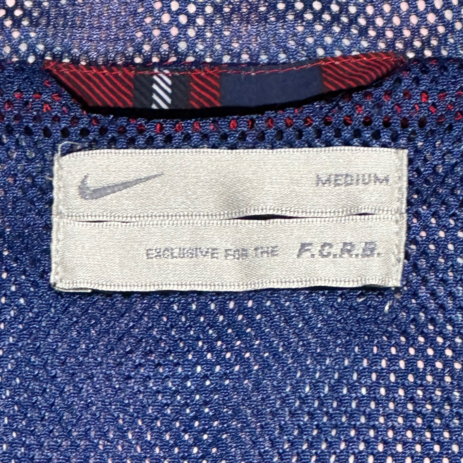 F.C.Real Bristol FCRB(エフシーレアルブリストル) 12SS Checkered Zip-Up Poly Hoodie チェック柄 ジップアップ ポリ フーディー パーカー SP121003A40 M レッド×ブルー