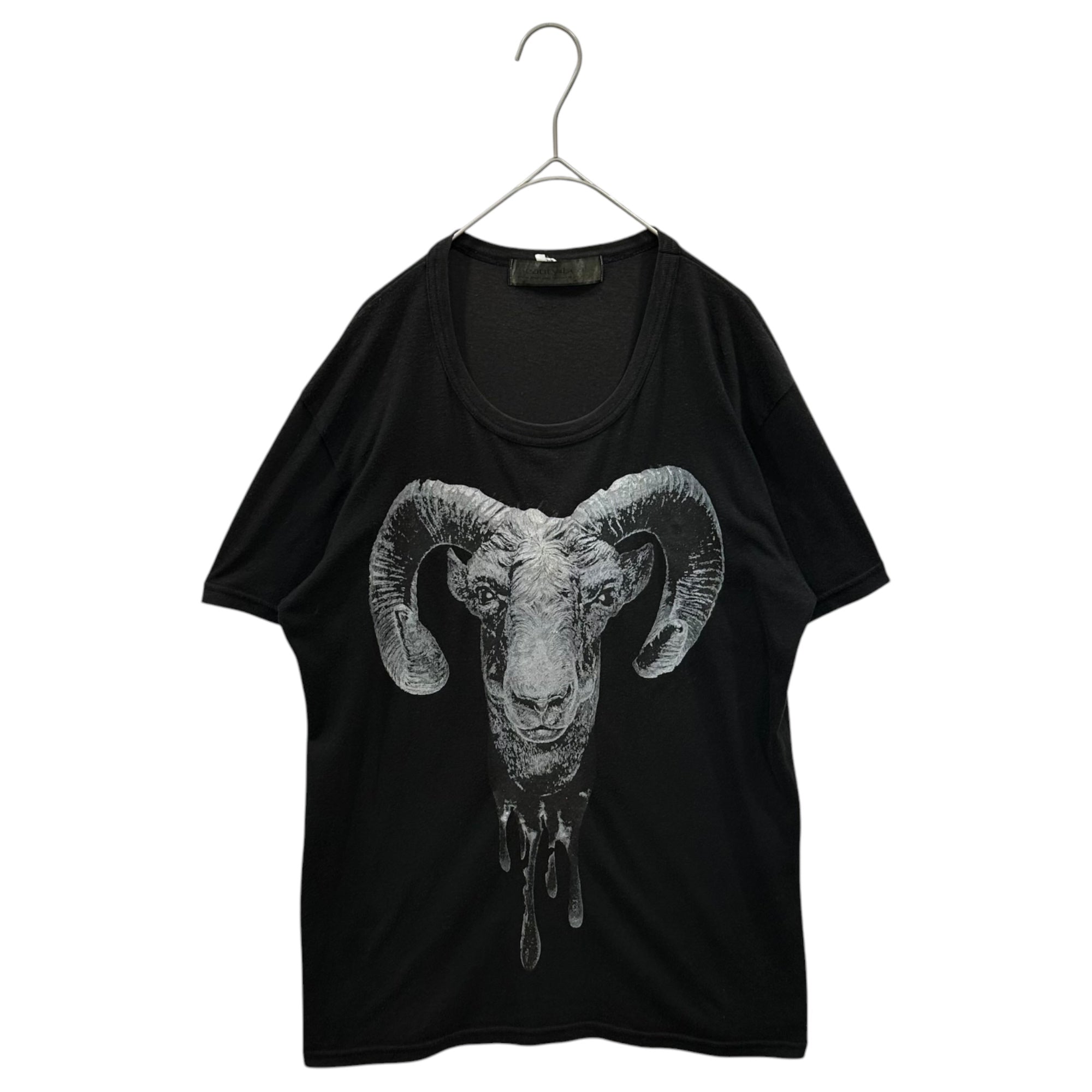 beauty:beast(ビューティービースト) 1990's RAM PRINT TEE 羊 プリント Tシャツ XL ブラック 90年代 ラメ