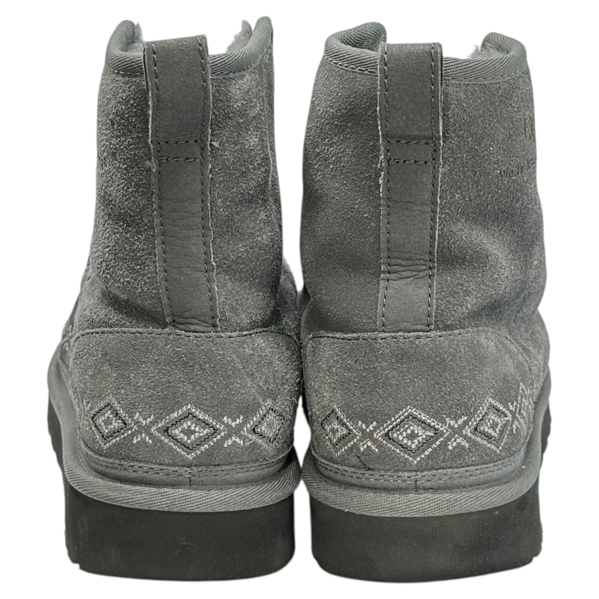 UGG(アグ) CLASSIC SHORT SPARKLE ZIP ムートン ブーツ F27118G 27cm グレー