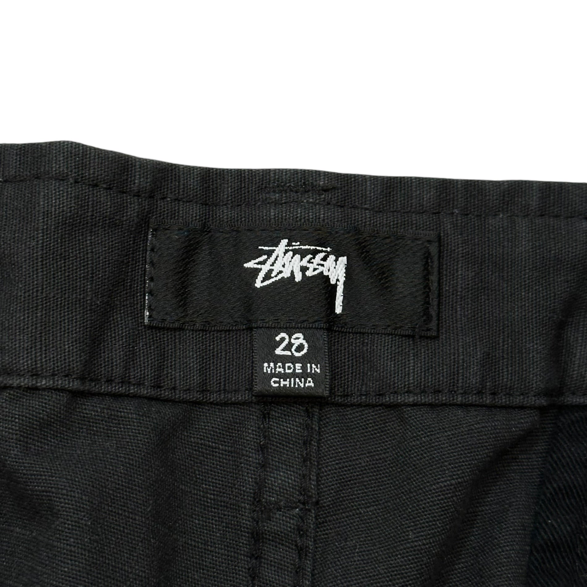 STUSSY(ステューシー) Cotton Cargo Pants コットン カーゴ パンツ 28 ブラック