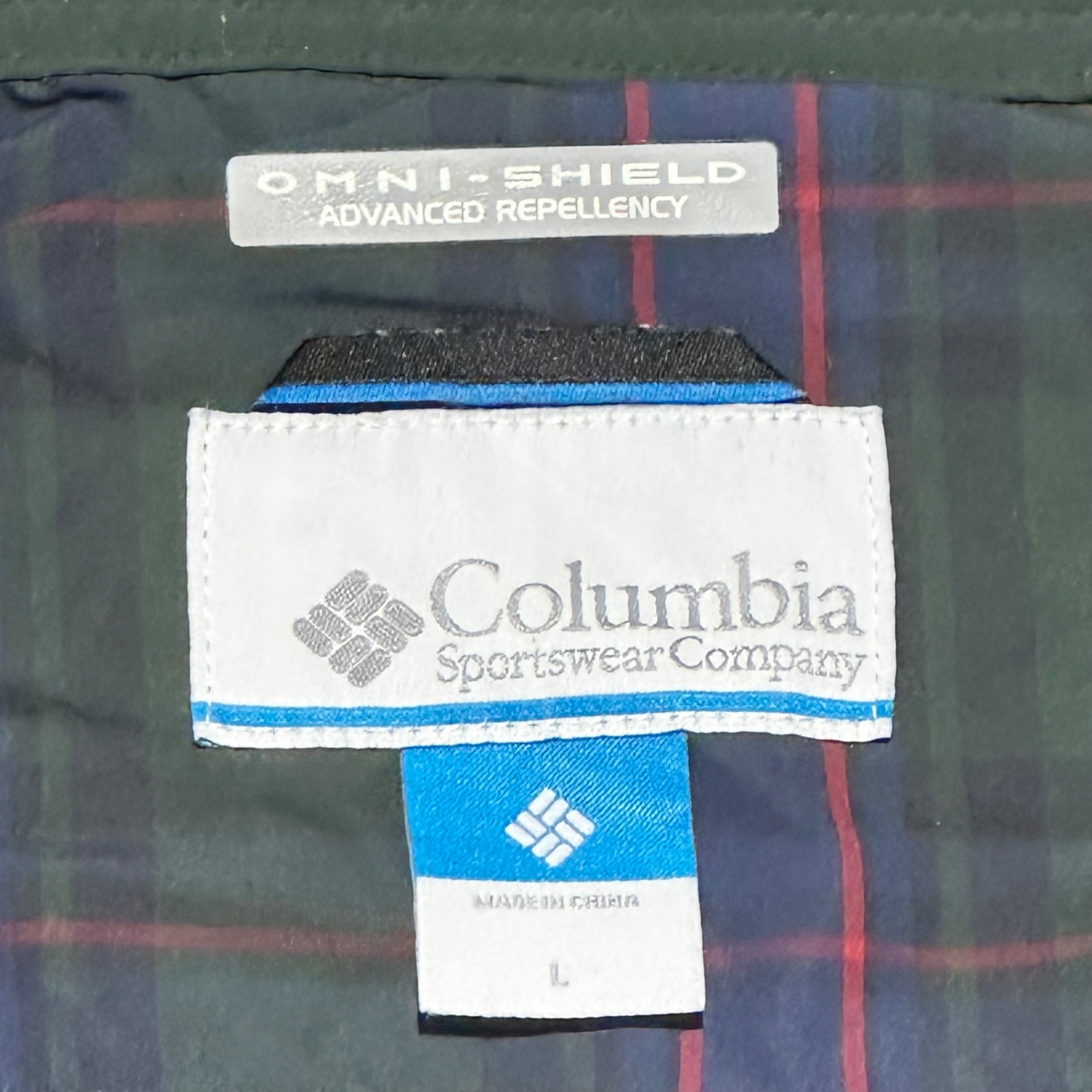 Columbia(コロンビア) 13F Hazen Jacket ヘイゼン ジャケット PM3985 L グリーン×ネイビー チェック マウンテンパーカー