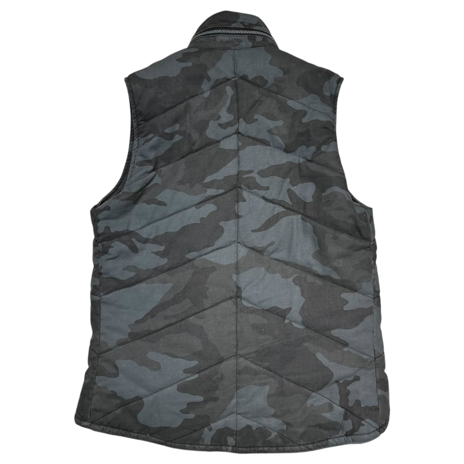 PLEDGE(プレッジ) Camouflage Padded Zip Gimmick Vest カモフラ パテッド ジップ ギミック ベスト 48 グレー