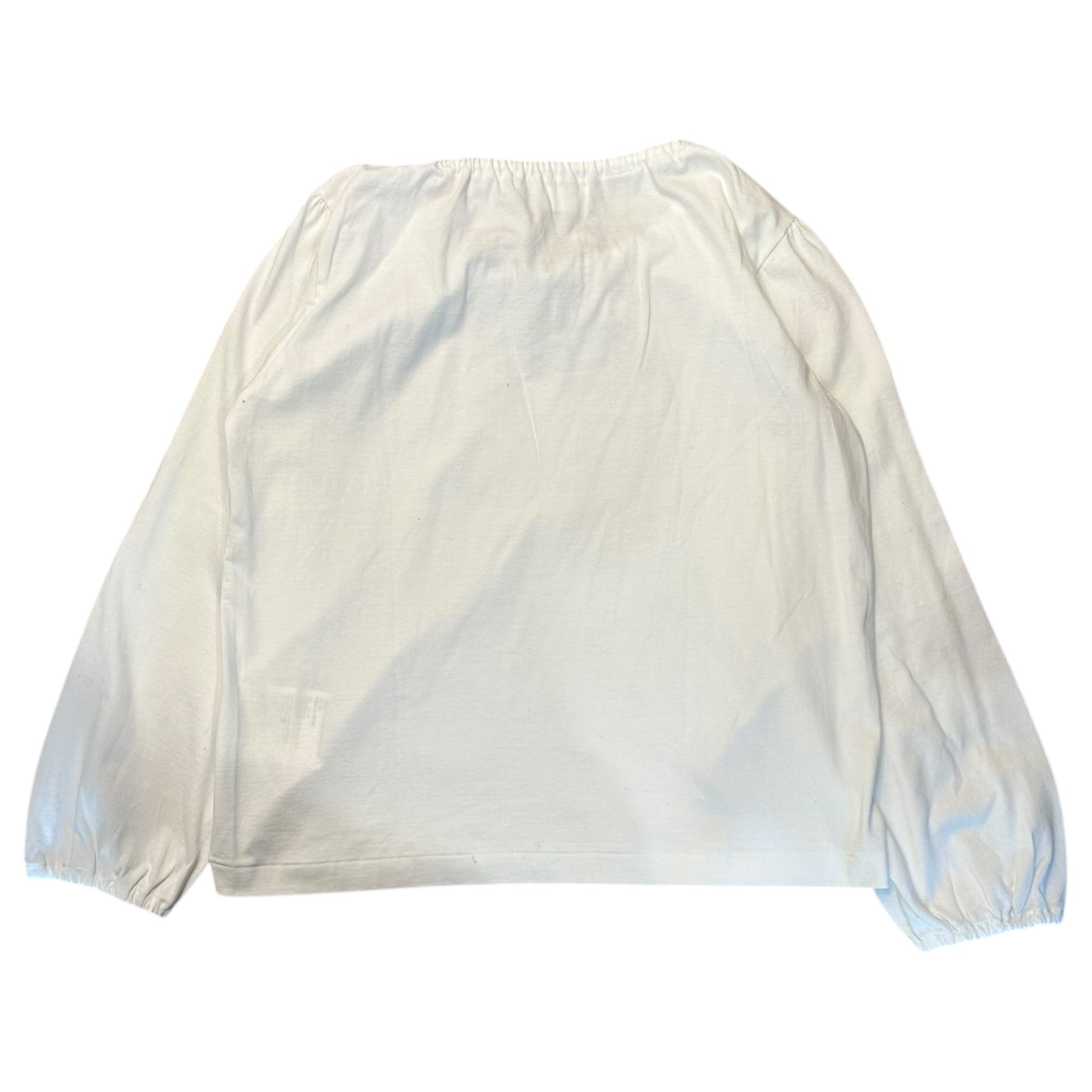 COMME des GARCONS COMME des GARCONS(コムデギャルソンコムデギャルソン) 23SS Front Ribbon Neck L/S Knit Top フロントリボン ネック 長袖 カットソー RK-T006 S ホワイト AD2022