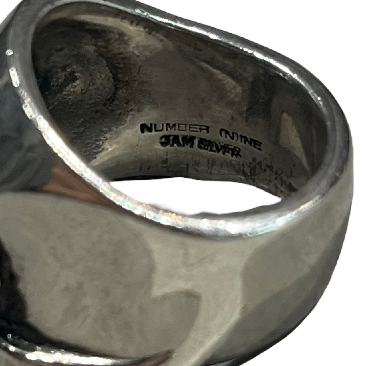 NUMBER (N)INE×JAM HOME MADE(ナンバーナイン×ジャムホームメイド) scull ring/スカルリング/シルバーリング  13号 シルバー