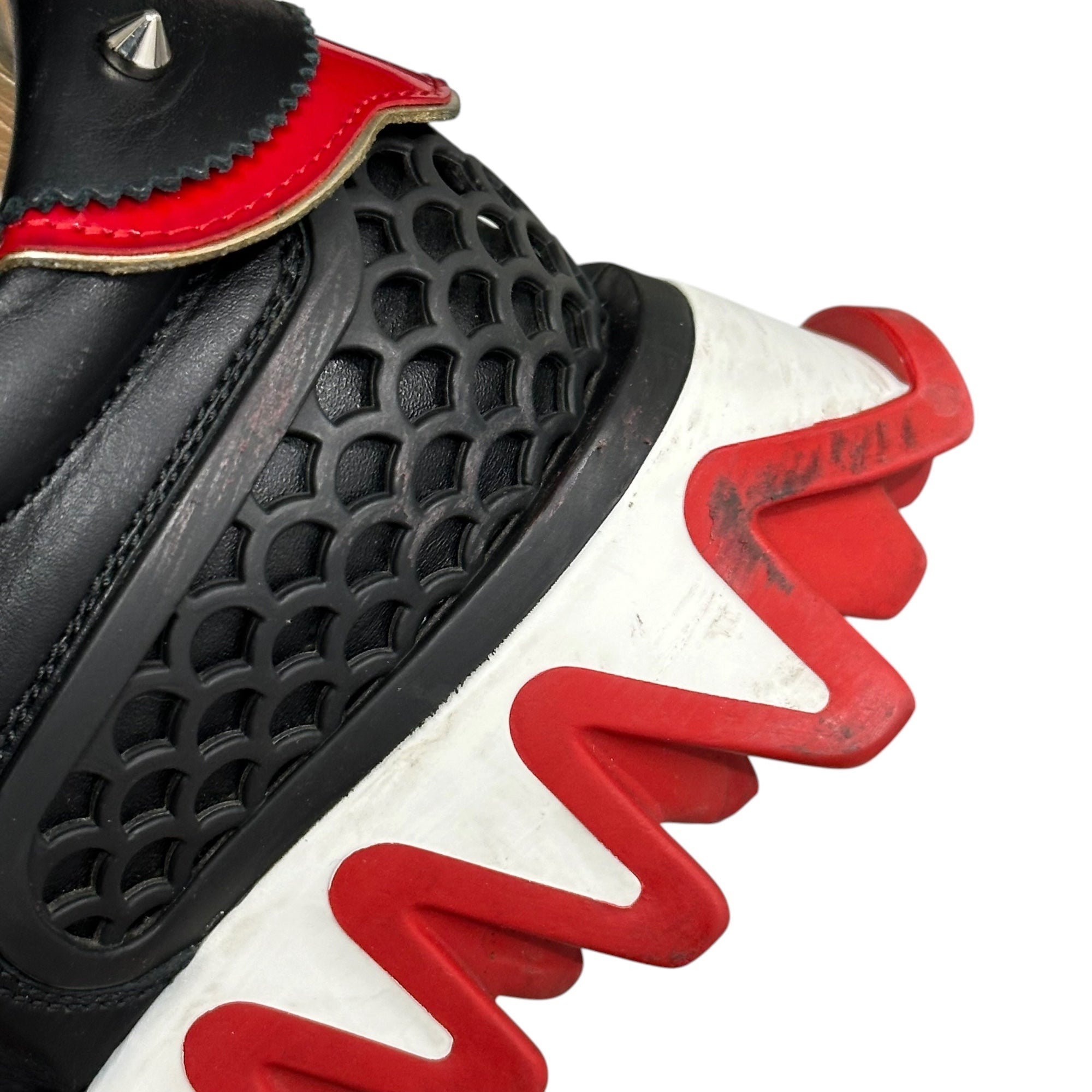 Christian Louboutin(クリスチャンルブタン) LOUBISHARK FLAT ルビシャーク 厚底 スニーカー 35 ブラック×レッド