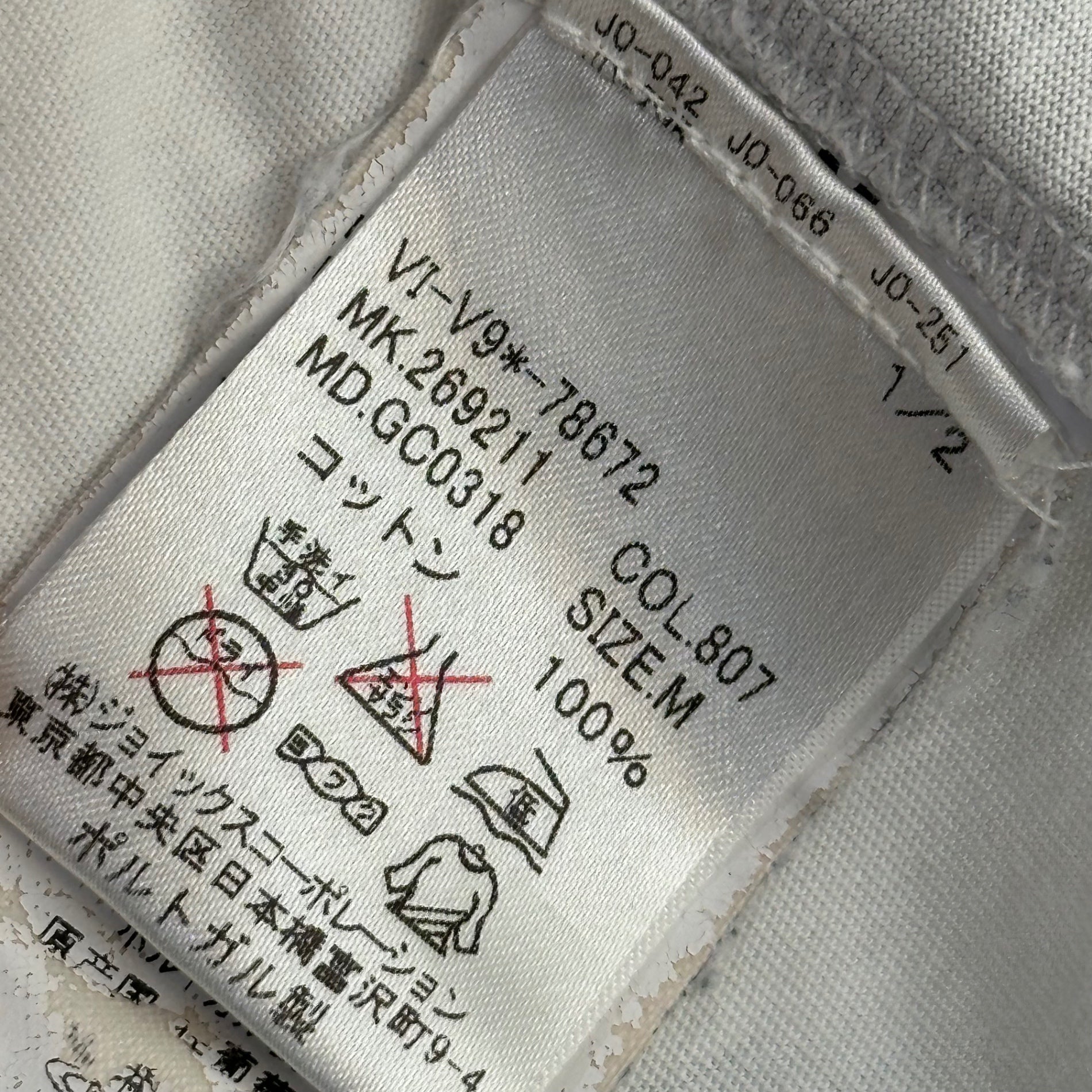 Vivienne Westwood MAN(ヴィヴィアンウエストウッドマン) Transfer-Printed T-Shirts 転写 プリント Tシャツ VI-V9*-78672 M ホワイト