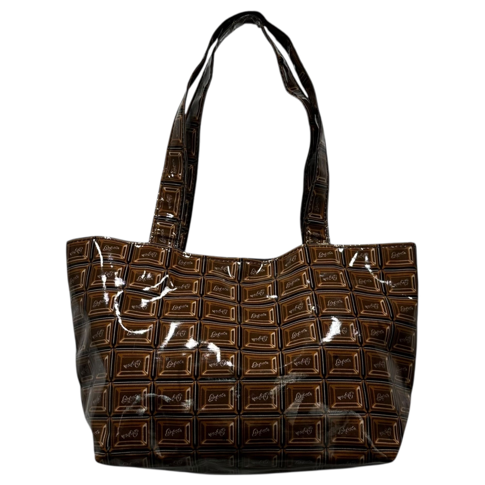 Q-pot. キューポット チョコレート トートバッグ マザーズバッグ 未使用 Q-POT(キューポット) Chocolate Tote & Shoulder Bag, Wallet, Ribbon
