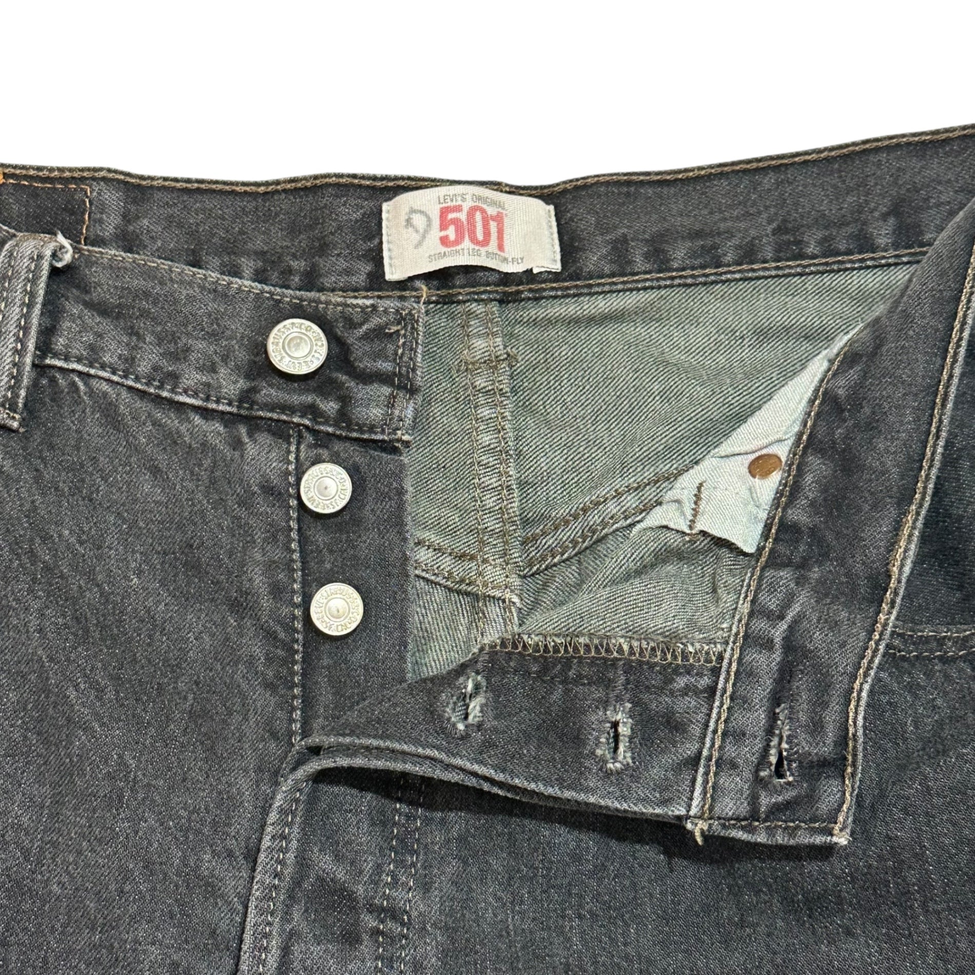 Levi's(リーバイス) Post-dyed black denim pants 501 後染め ブラック デニム パンツ 08501-00 36 ブラック