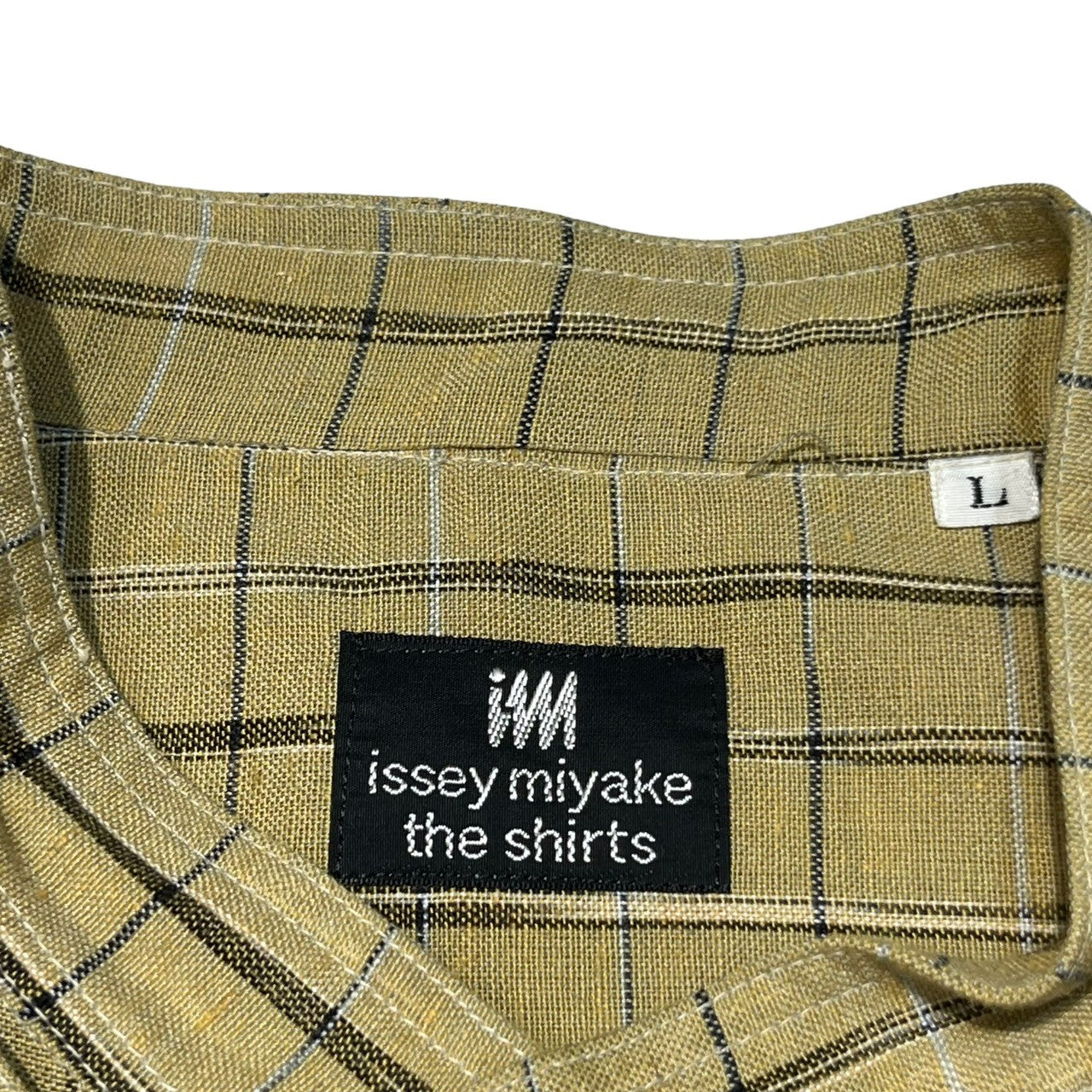 ISSEY MIYAKE(イッセイミヤケ) 80's ~ 90’s flap design check cock shirt フラップ デザイン  チェック コック シャツ ハミルトン社製 I77001-A L イエロー 80年代 ～ 90年代 アーカイブ ヴィンテージ