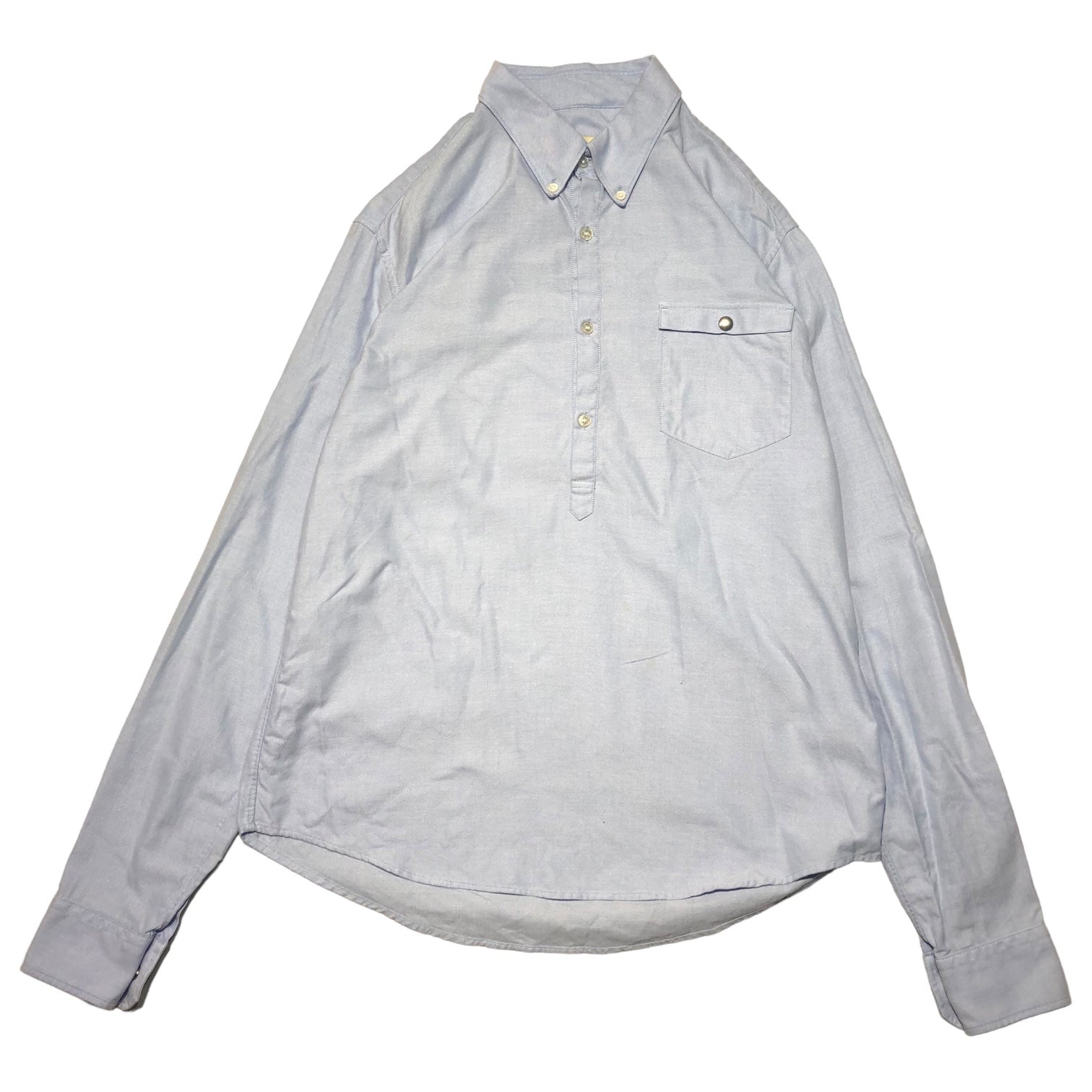 MONCLER(モンクレール)  pullover oxford shirt プルオーバー オックス フォード シャツ 102-09V-52010-00 0209V520 1000 L スカイブルー 長袖