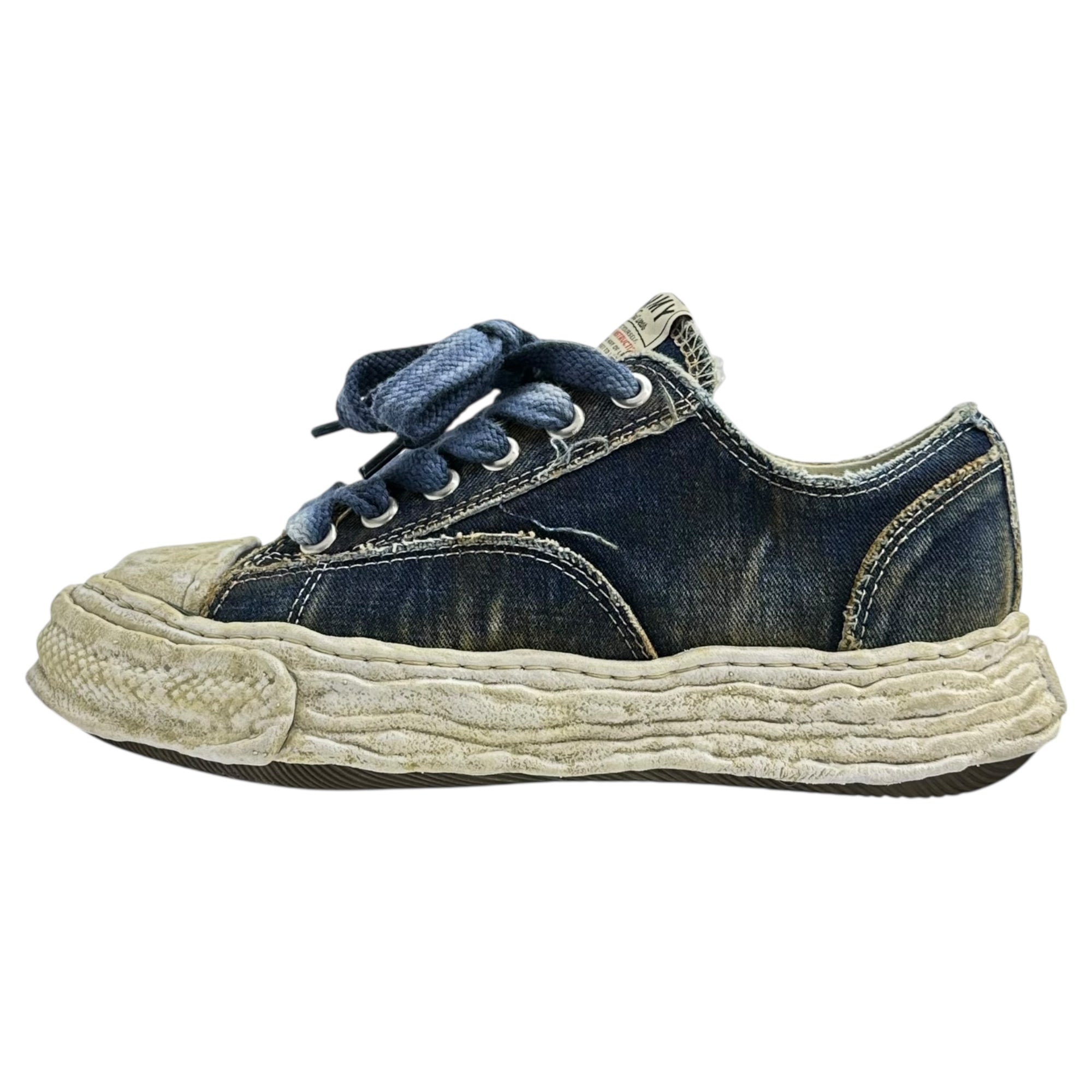 Maison MIHARA YASUHIRO(メゾンミハラヤスヒロ) PETERSON 23 ORIGINAL SOLE WASHED DENIM LOW-TOP SNEAKER  ピーターソン23 オリジナルソール ウォッシュ加工デニム A13FW714 39(24.5cm) インディゴ