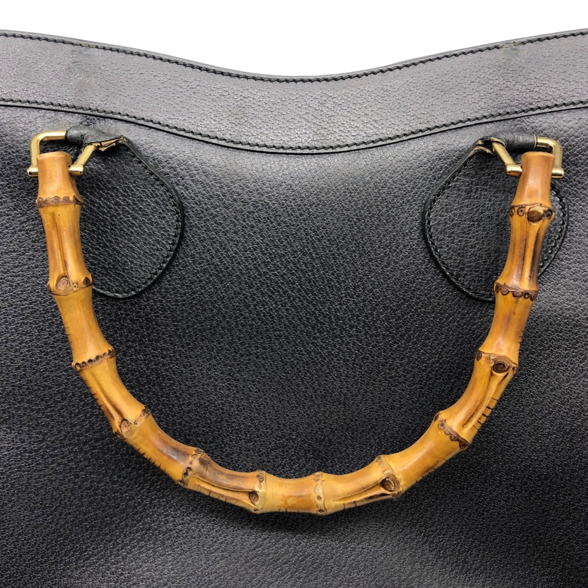 GUCCI(グッチ) OLD BOX type bamboo handbag オールド ボックスタイプ バンブー ハンド バッグ 鞄 レザー トート 002・0260 200110 グレー