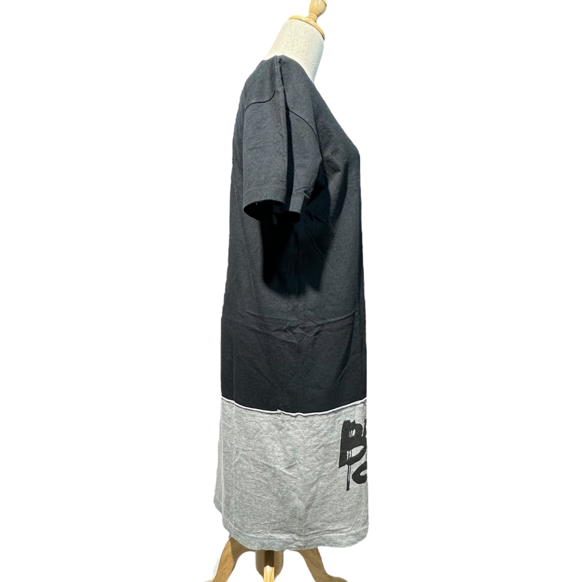 BLACK COMME des GARCONS(ブラックコムデギャルソン) 12SS Switch L/S Tee 切替 ロング 半袖 Tシャツ 1I-T208 M ブラック×グレー AD2011