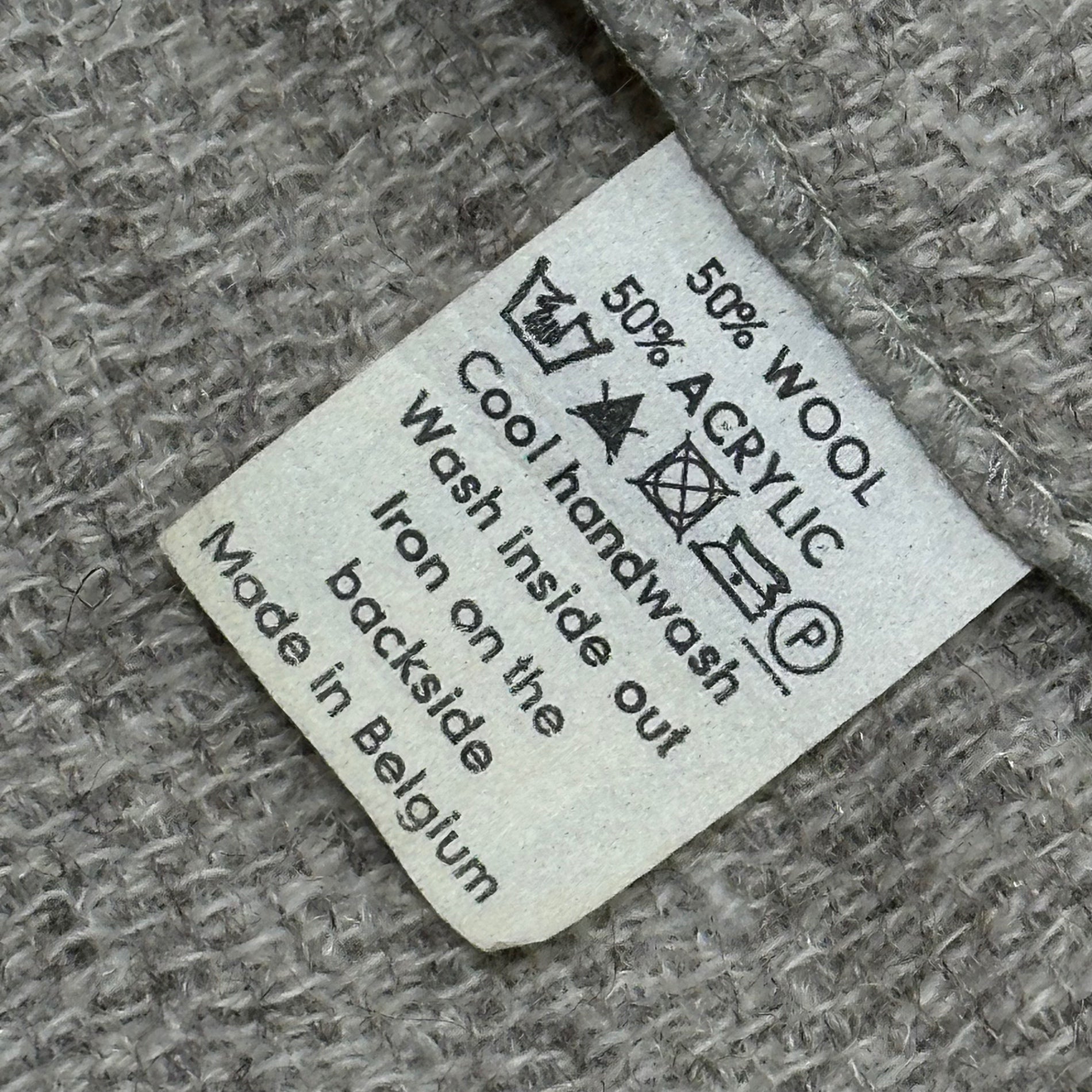 DRIES VAN NOTEN(ドリスヴァンノッテン) 1998AW ”Viburnum” Memorial Graphic Gown Coat メモリアル グラフィック ニット ガウン コート FREE グレー 90's 90年代 アーカイブ ライカ