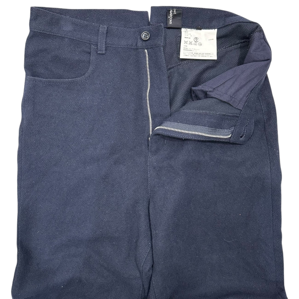 tricot COMME des GARCONS(トリココムデギャルソン) 2008AW Cropped wool pants クロップド ウール パンツ TB-P033 S ネイビー AD2008