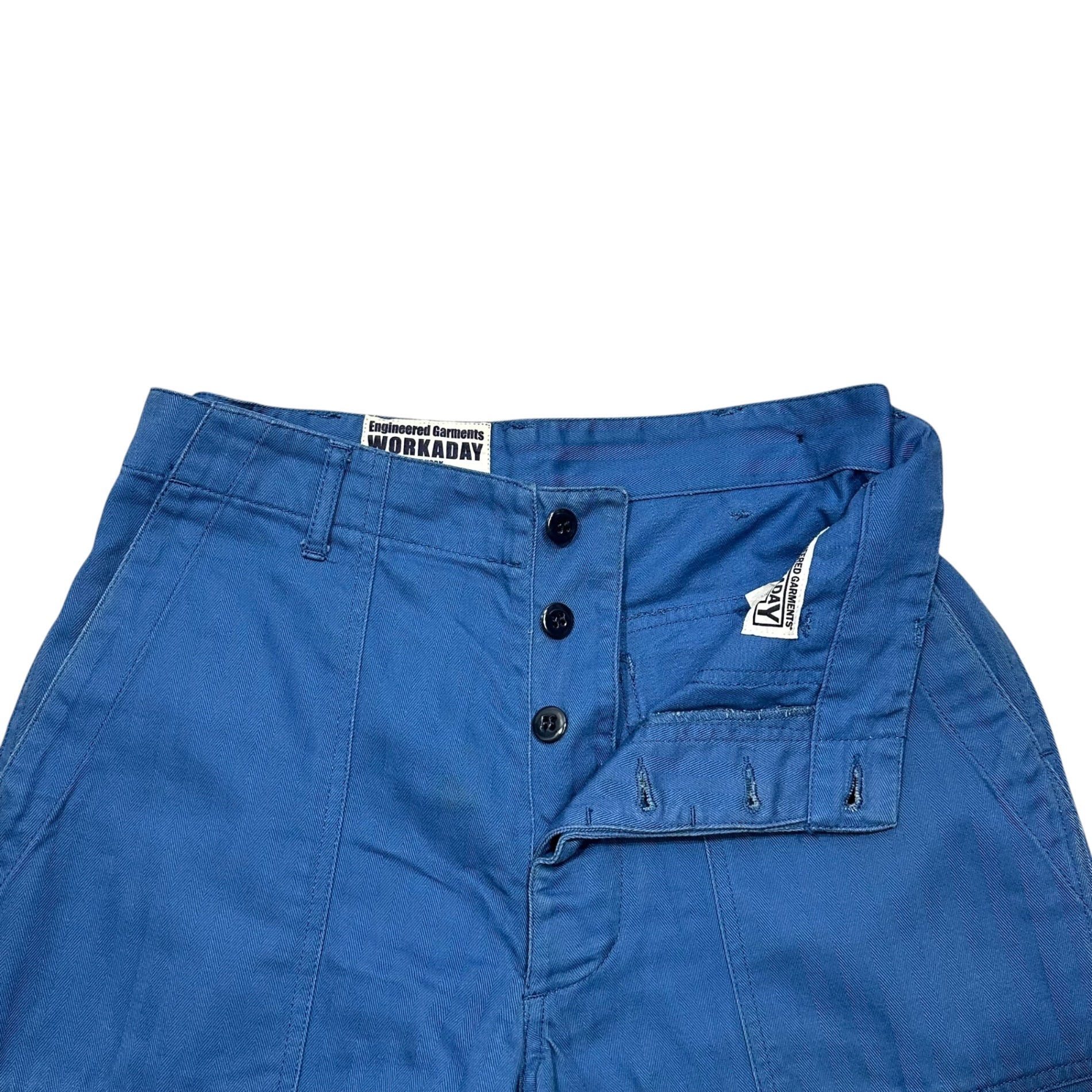 Engineered Garments(エンジニアードガーメンツ) WOKADAY Herringbone Work Pants ヘリンボーン ワーク パンツ S ブルー